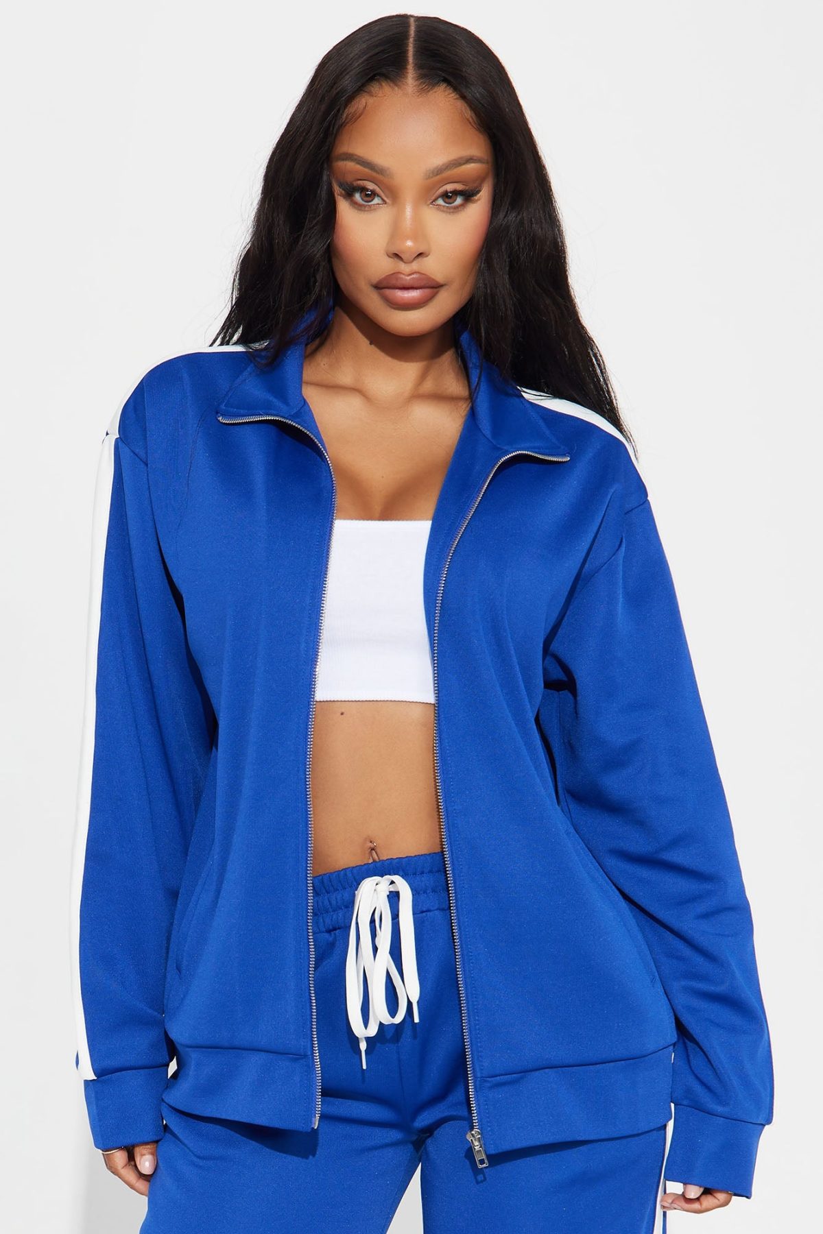 Lucca Oversized Track Pant Set - Blue