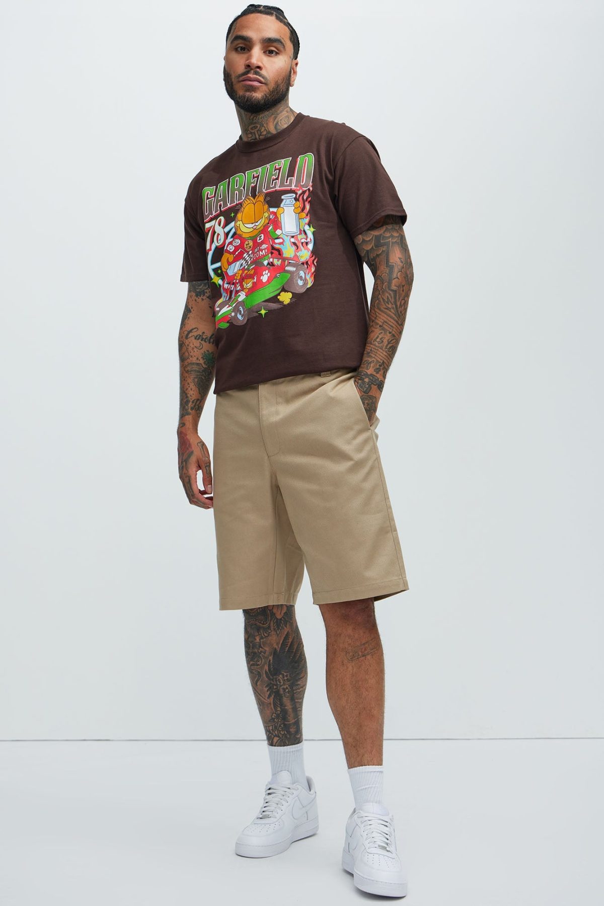 Garfield Formula Racer Short Sleeve Tee - Brown