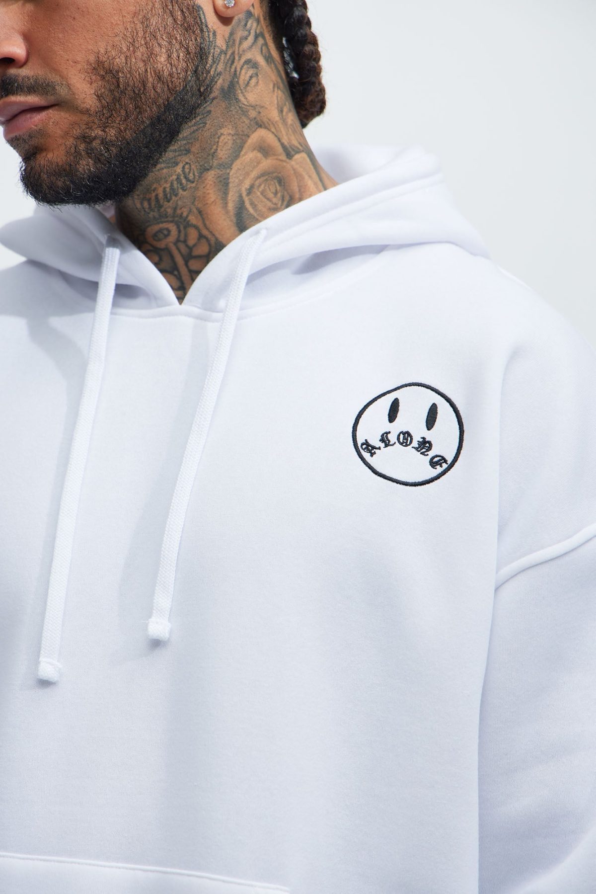 Never Alone Hoodie - White