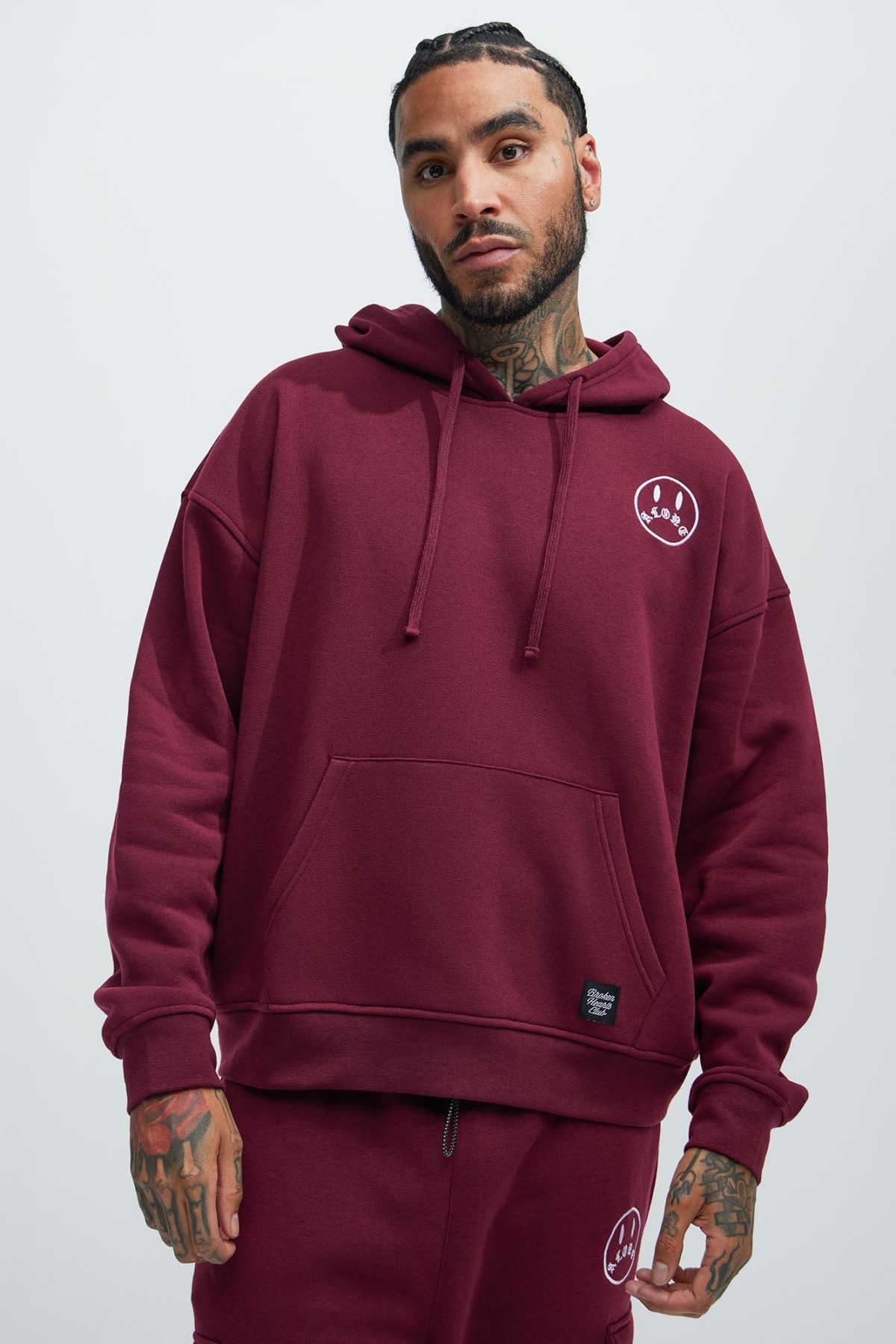 Never Alone Hoodie - Burgundy