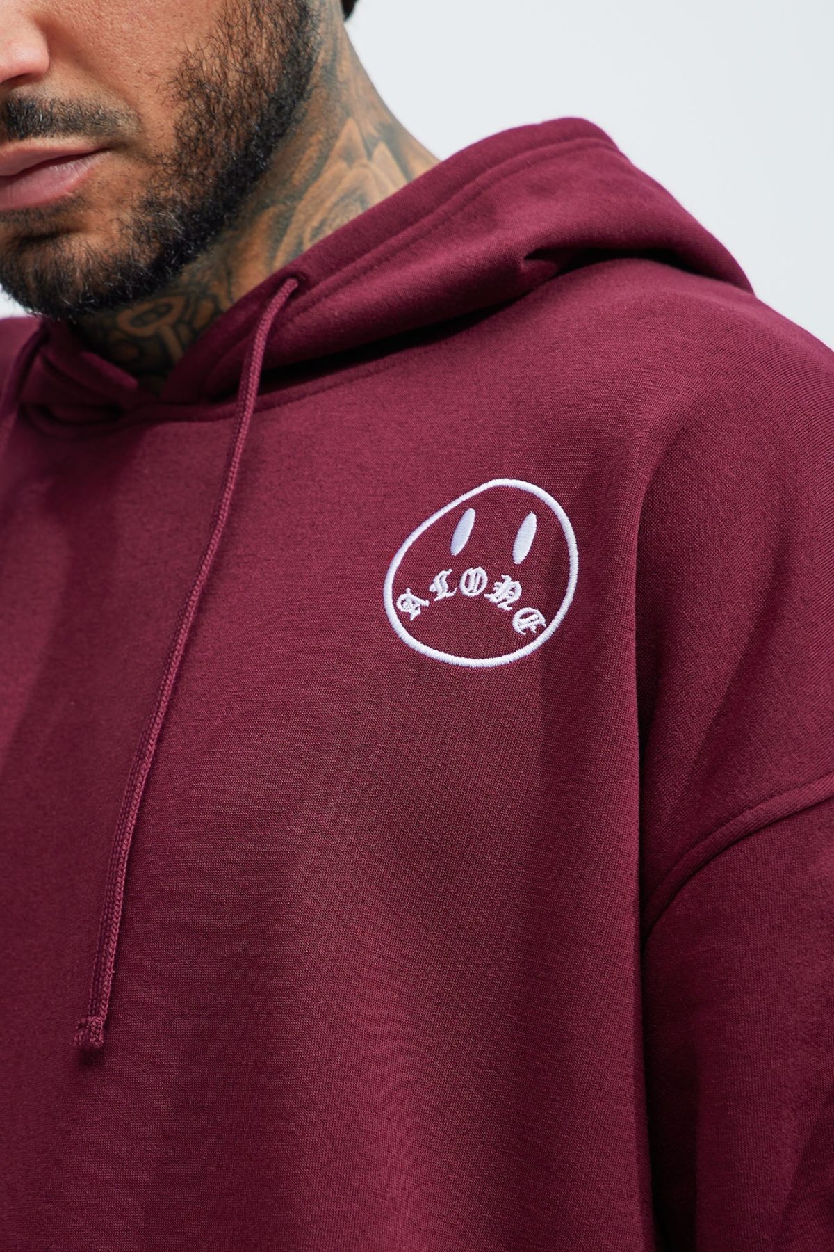 Never Alone Hoodie - Burgundy