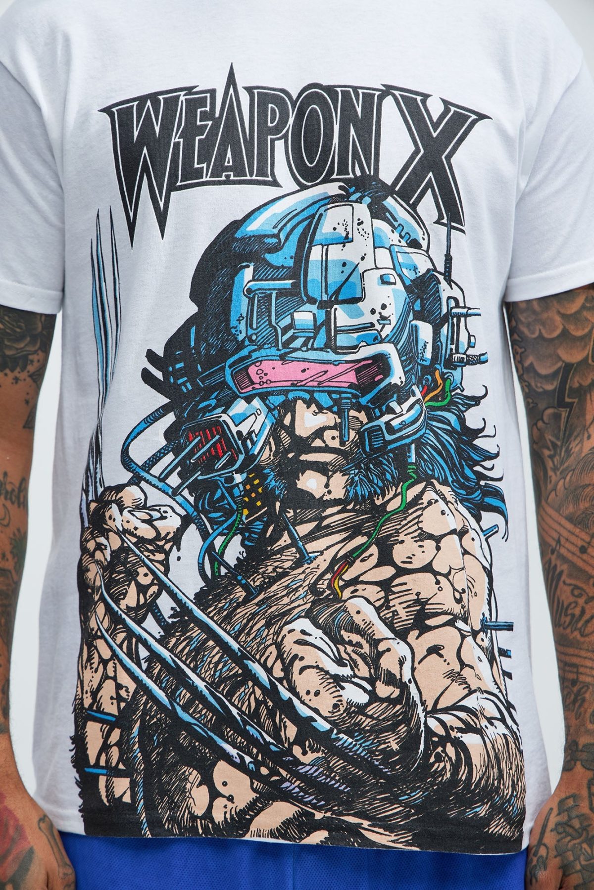 X Men Wolverine Weapon X Short Sleeve Tee - White