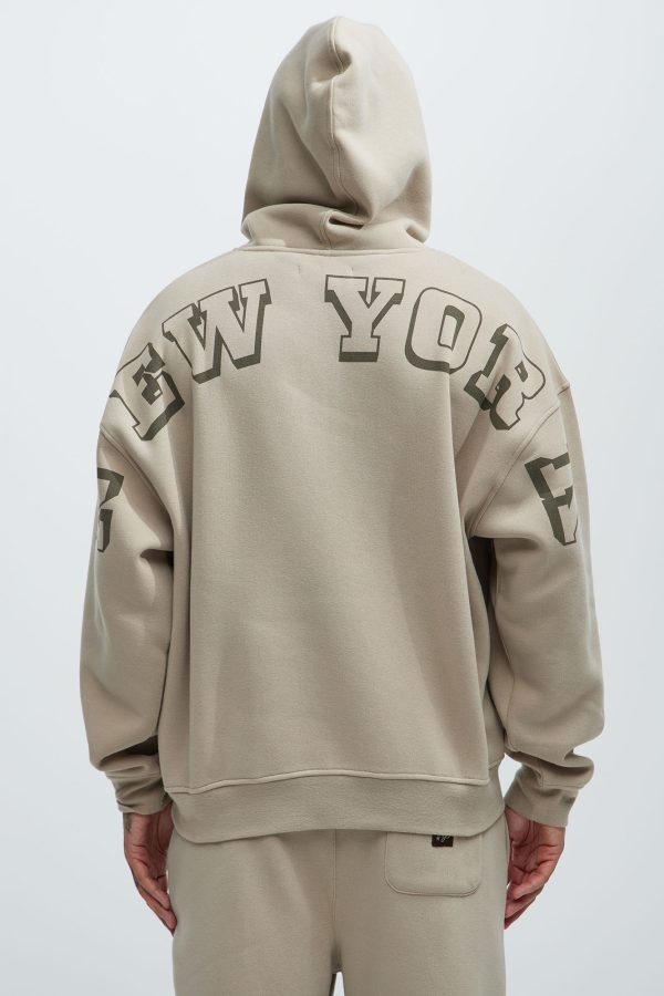 The City That Never Sleeps Hoodie - Stone