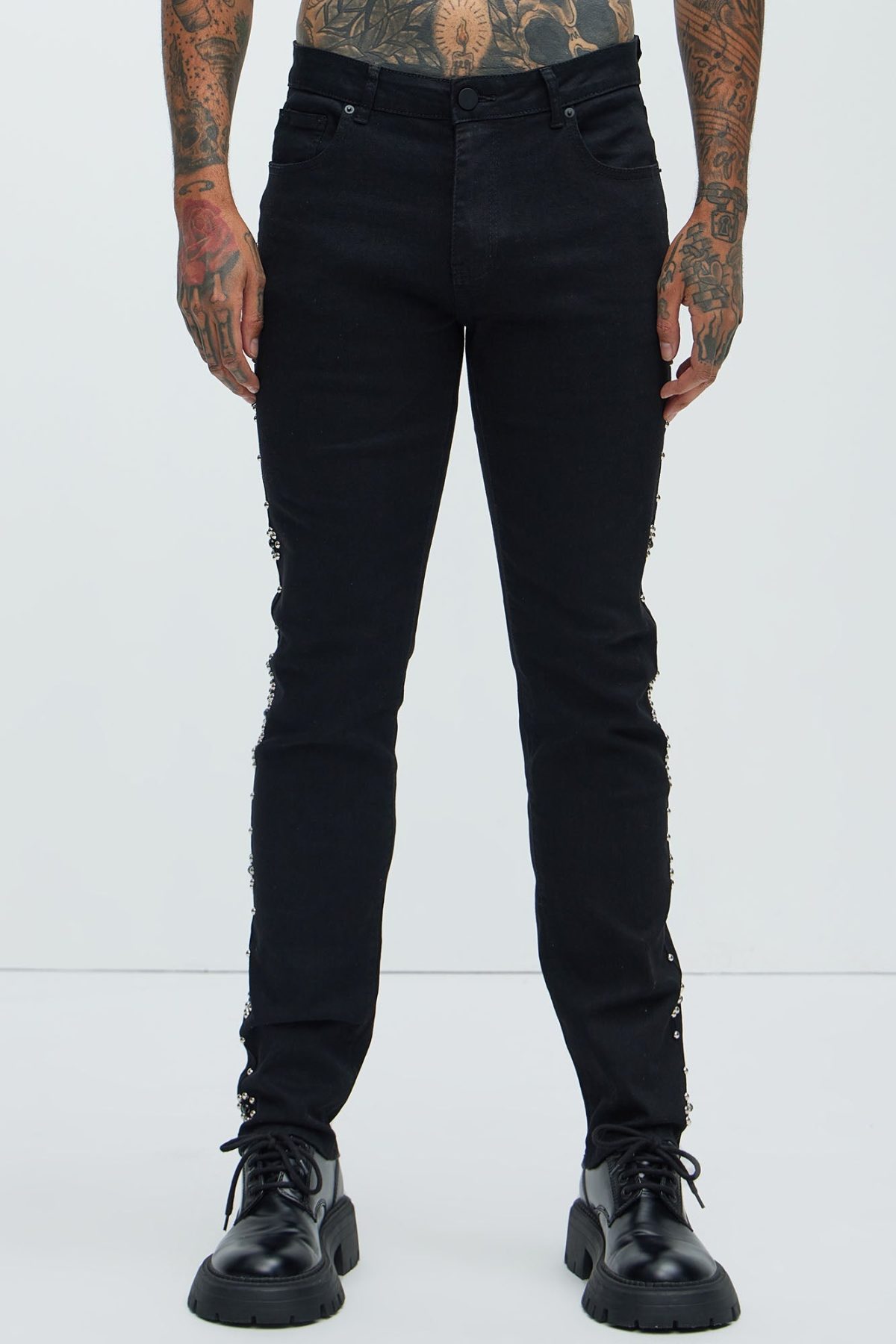 Party Like A Rockstar Slim Jeans - Black