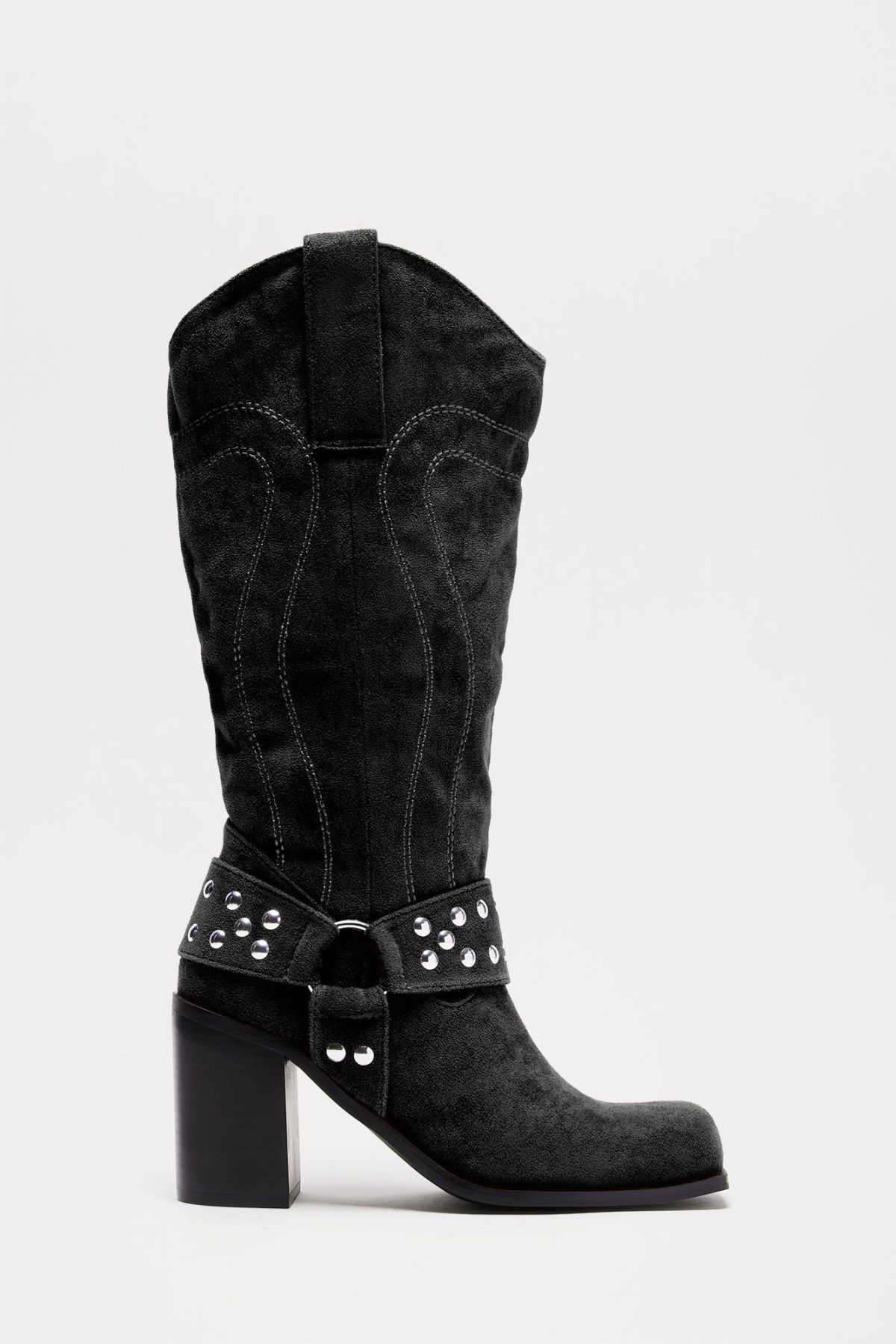 River Moto Knee High Boots - Black