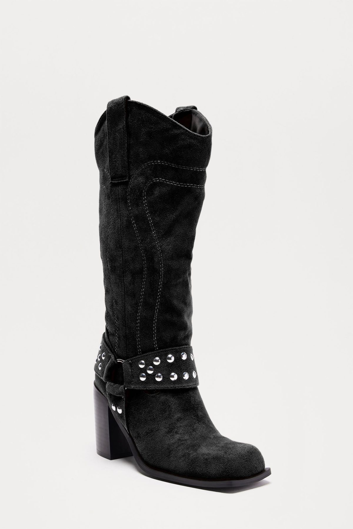 River Moto Knee High Boots - Black