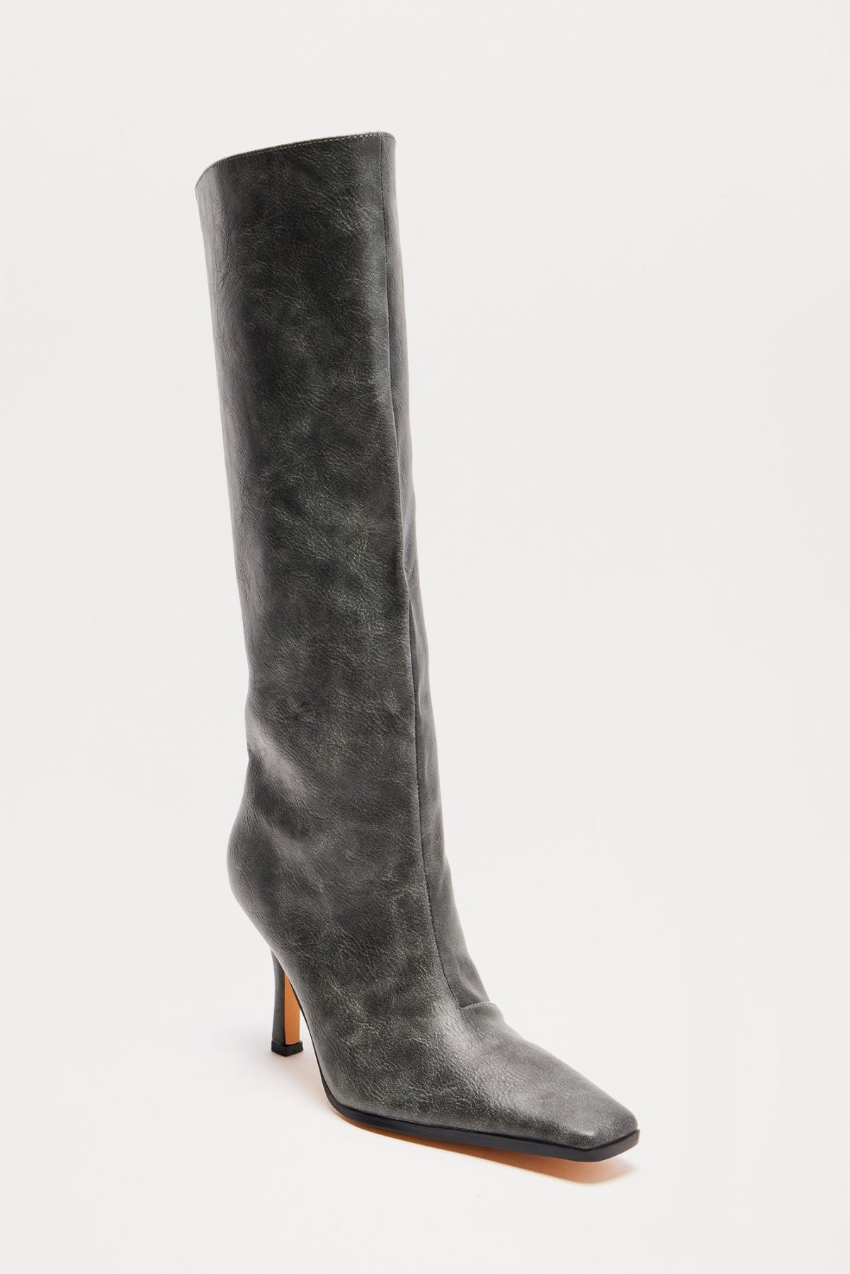 Direct Shade Knee High Boots - Grey