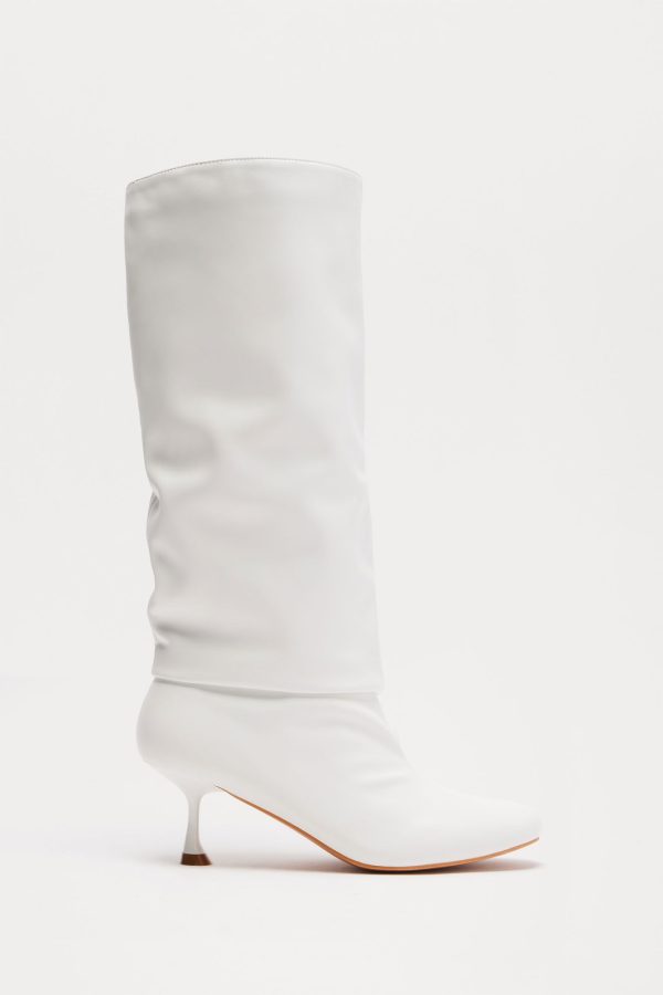 Style Icon Knee High Boots - White