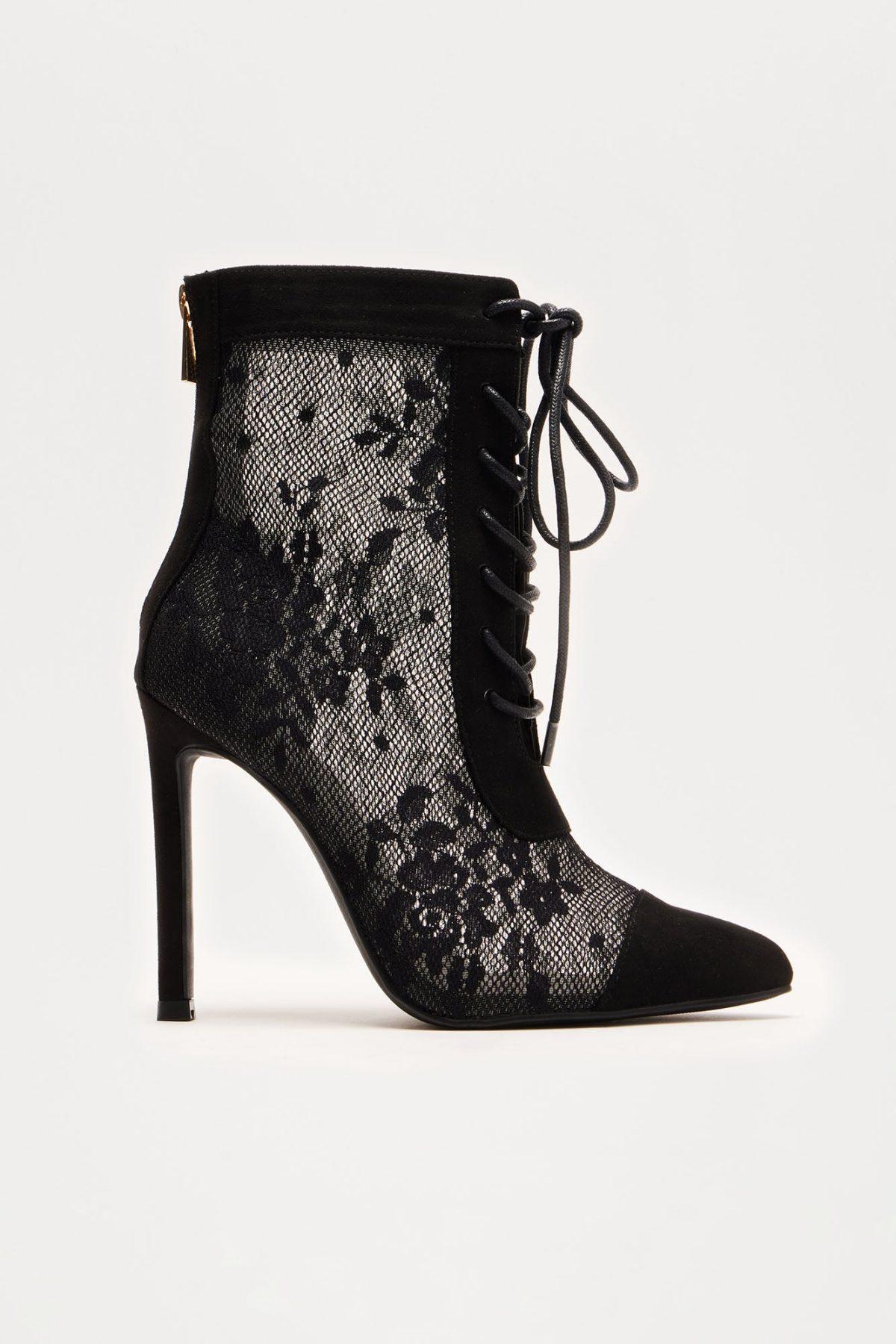 Orion Lace Booties - Black