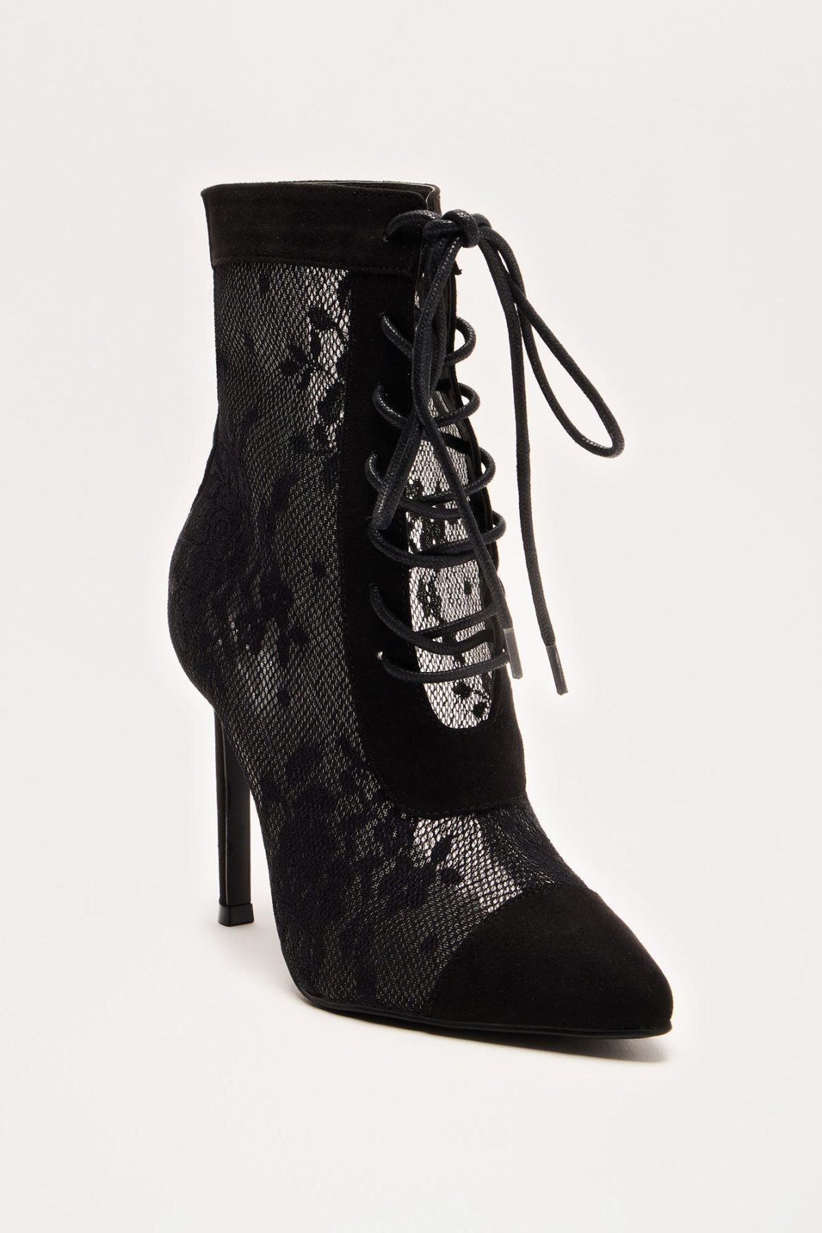 Orion Lace Booties - Black