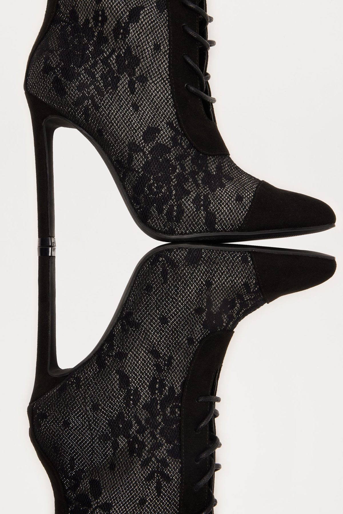 Orion Lace Booties - Black