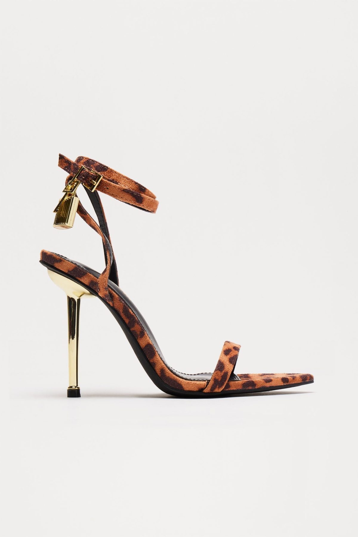 Locked In Your Love Heeled Sandals - Leopard