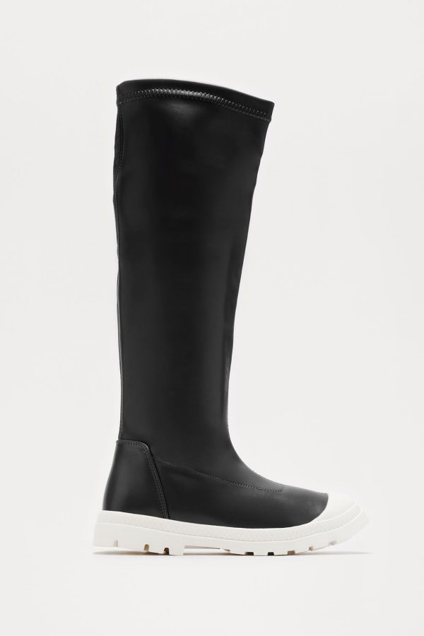 Mini Puddle Hopper Over The Knee Boots - Black