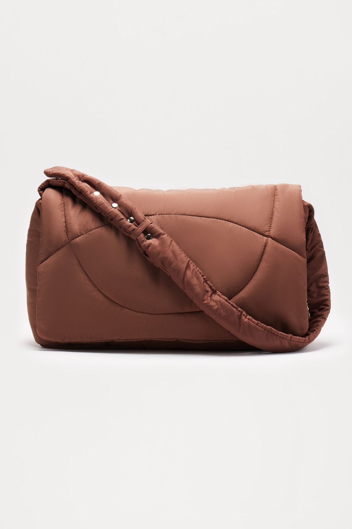 More Travel Padded Crossbody Bag - Brown