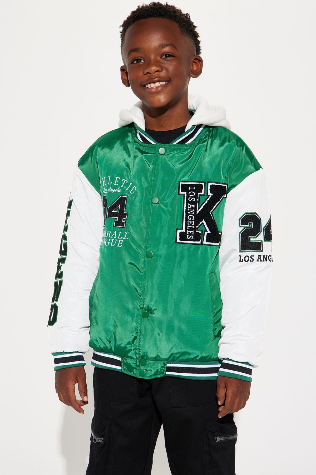 Mini Athletic Legend Varsity Jacket - Green