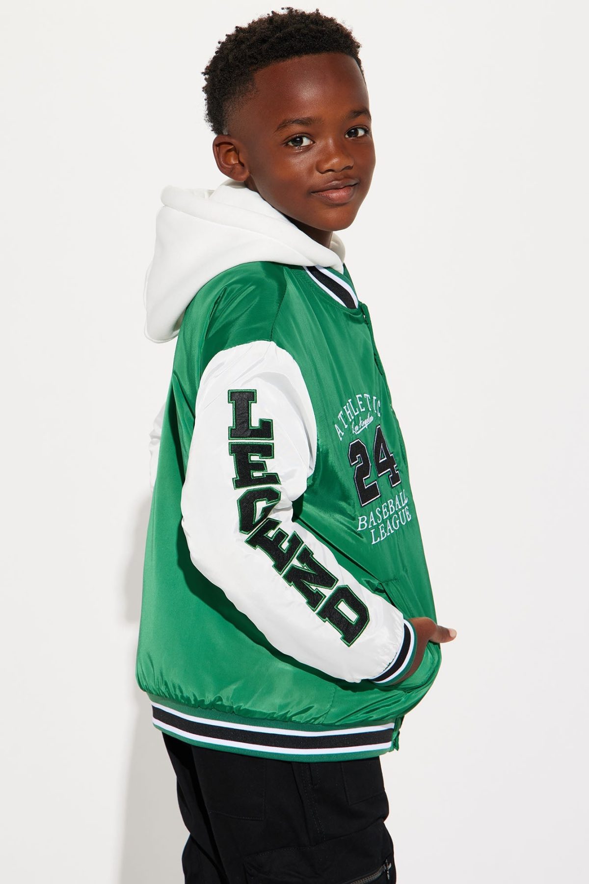 Mini Athletic Legend Varsity Jacket - Green