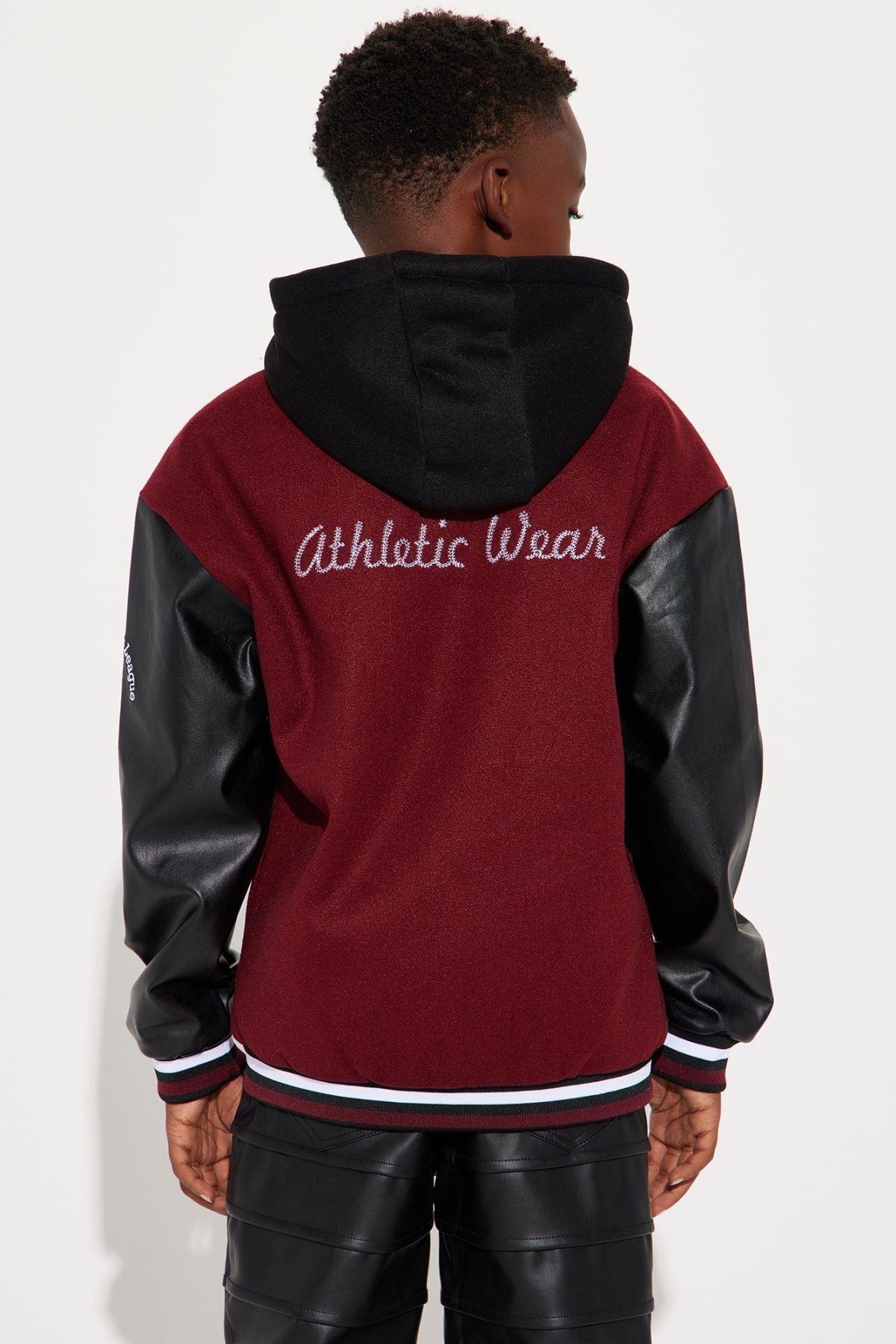 Mini Most Popular Varsity Jacket - Burgundy