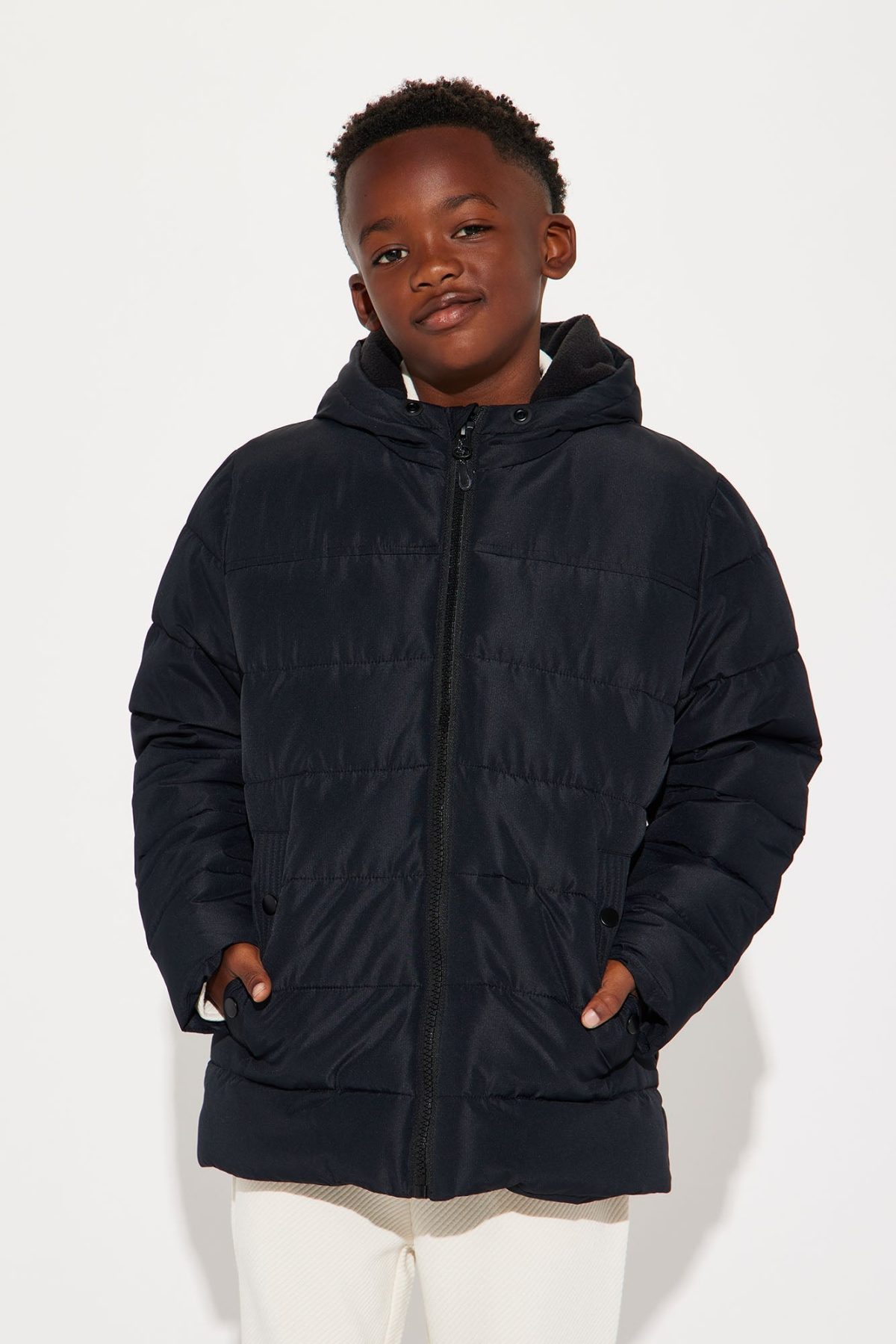 Mini Always Ready For It Puffer Jacket - Black