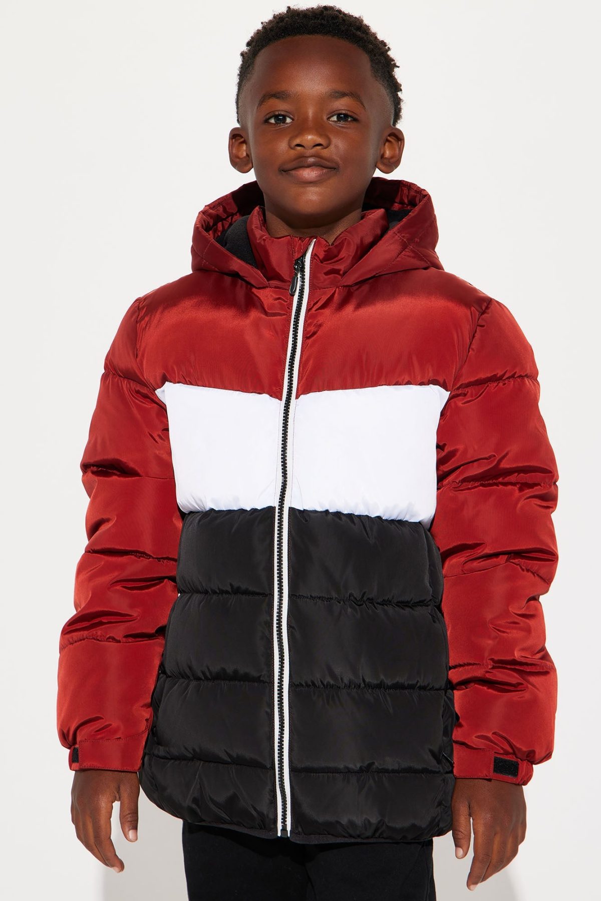 Mini Keep It Rising Colorblock Puffer - Black/combo