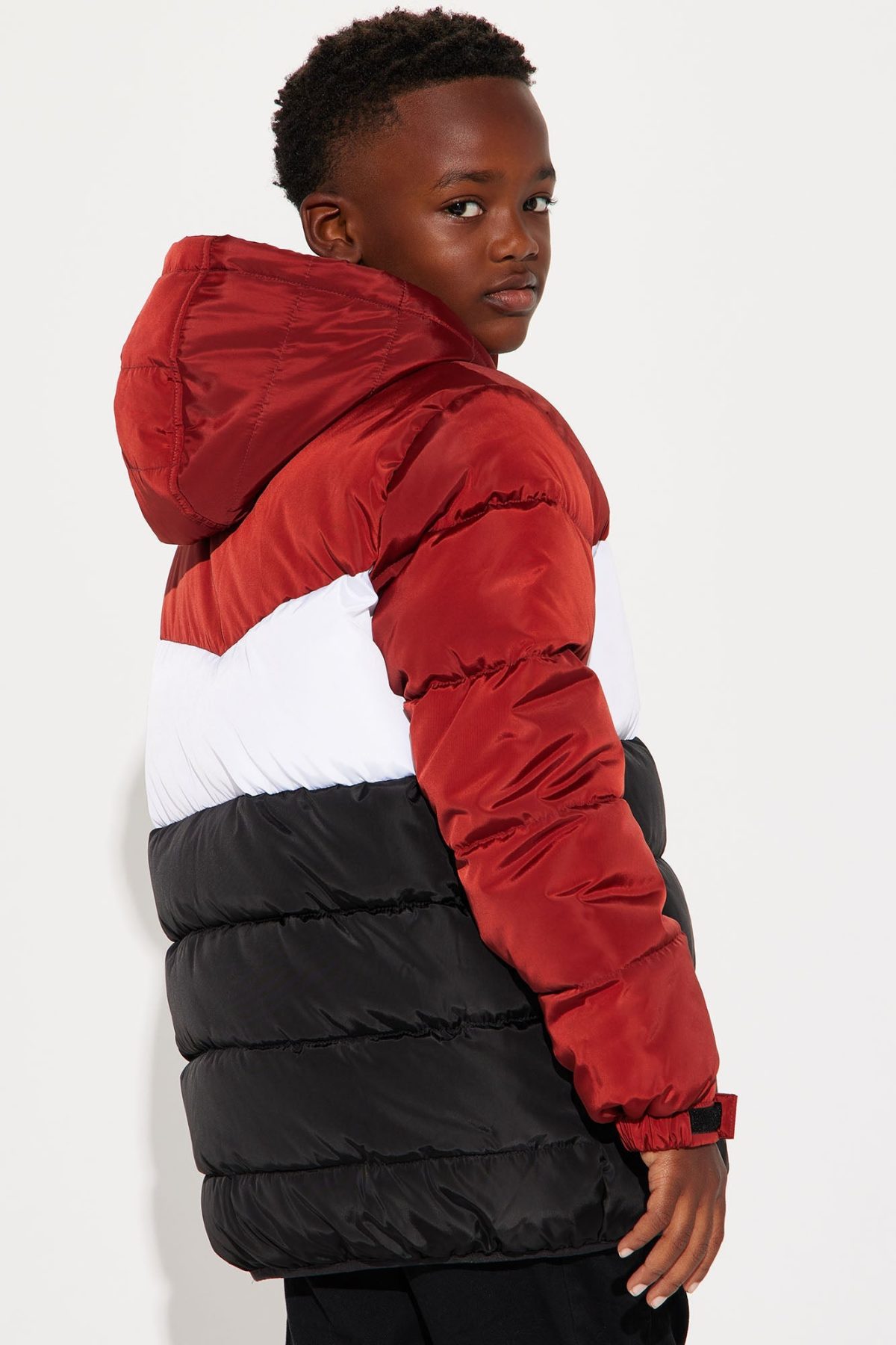 Mini Keep It Rising Colorblock Puffer - Black/combo