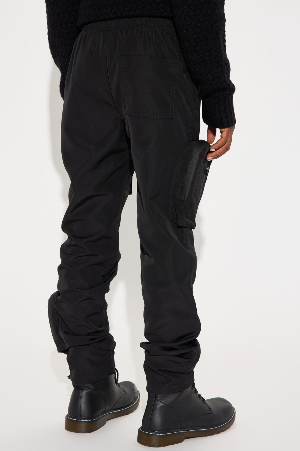 Mini Pockets Always Full Nylon Pant - Black