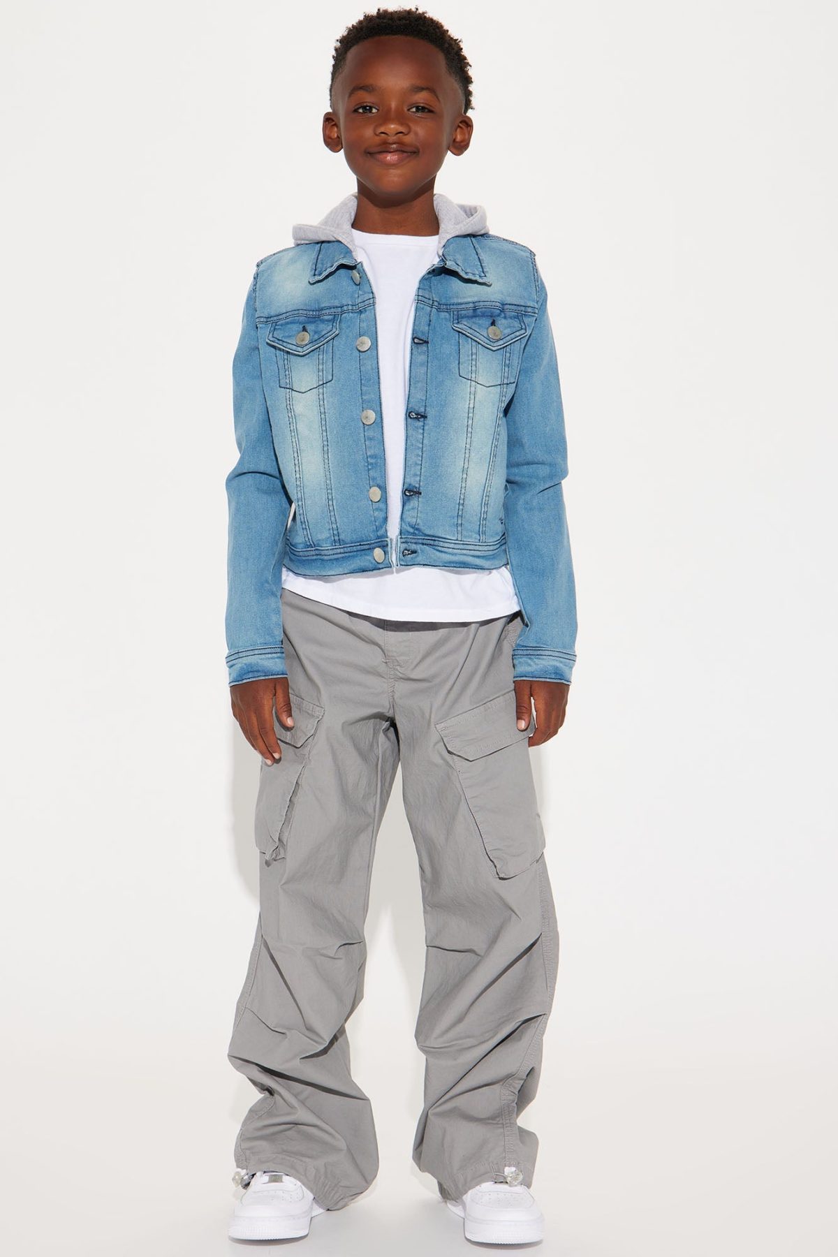 Mini Easy Does It Washed Denim Jacket - Blue Wash