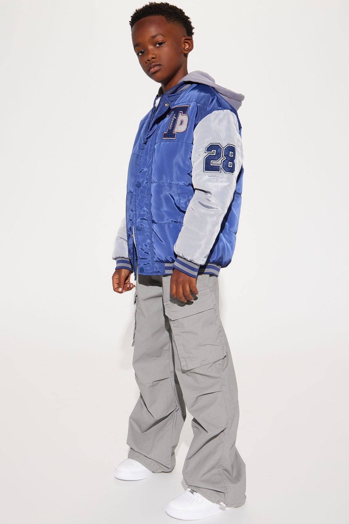 Mini Legend 28 Puffer Jacket With Hood - Navy