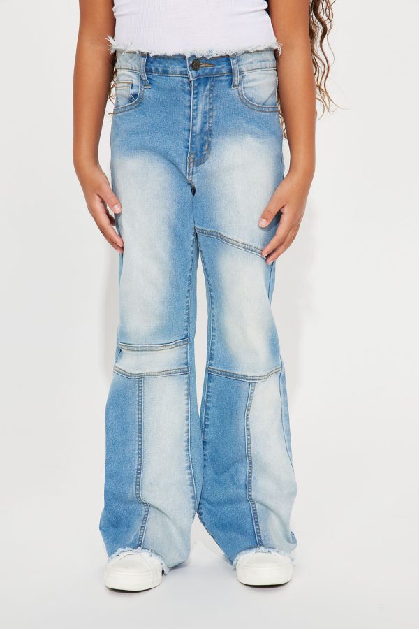 Mini Constructed That Way Flare Jean - Light Wash