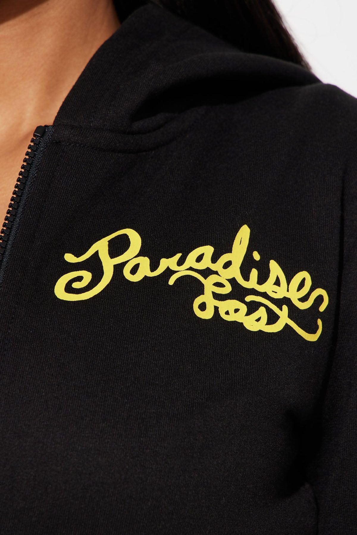 Panther Paradise Lost Zip Front Hoodie - Black