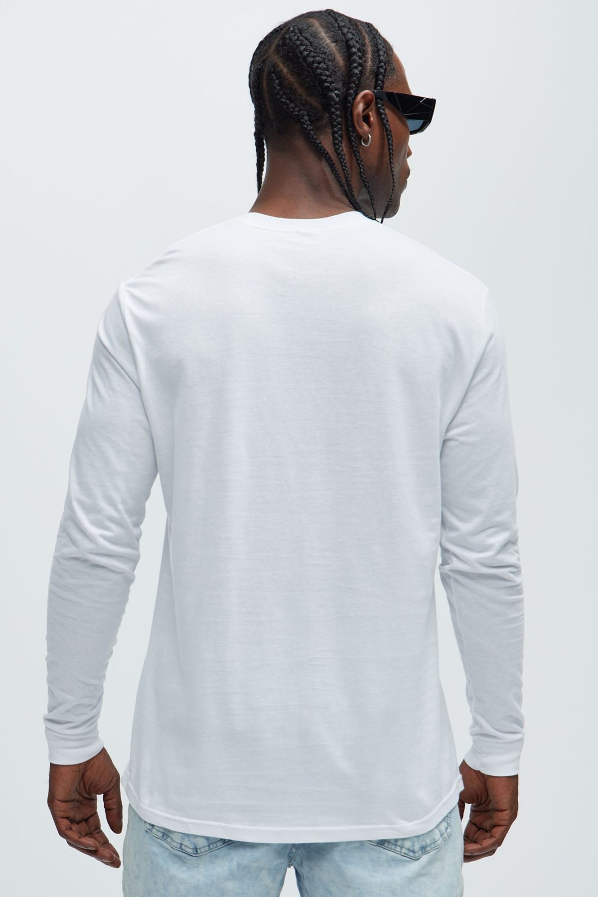 Protect Your Vibe Long Sleeve Tee - White