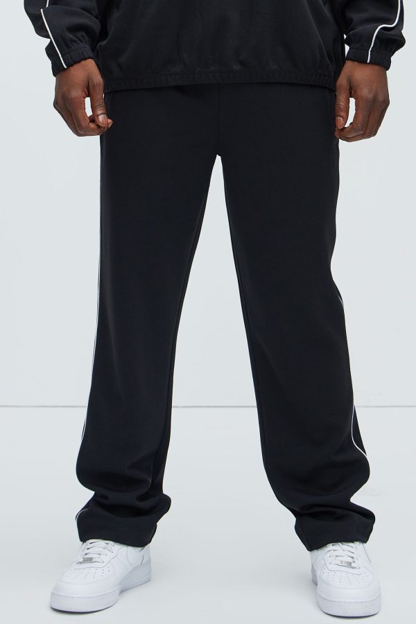 Terry Relaxed Trackpant - Black