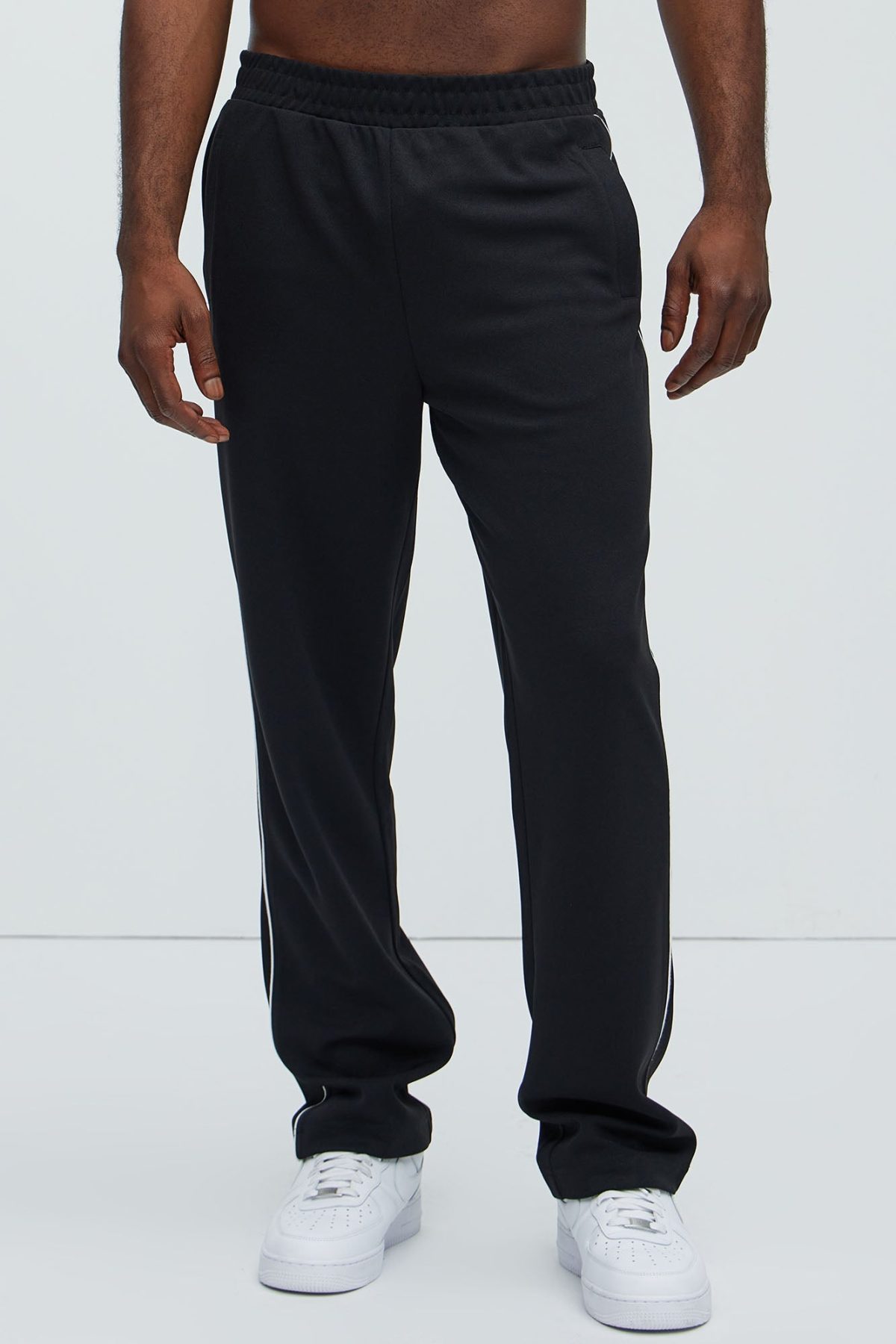 Terry Relaxed Trackpant - Black