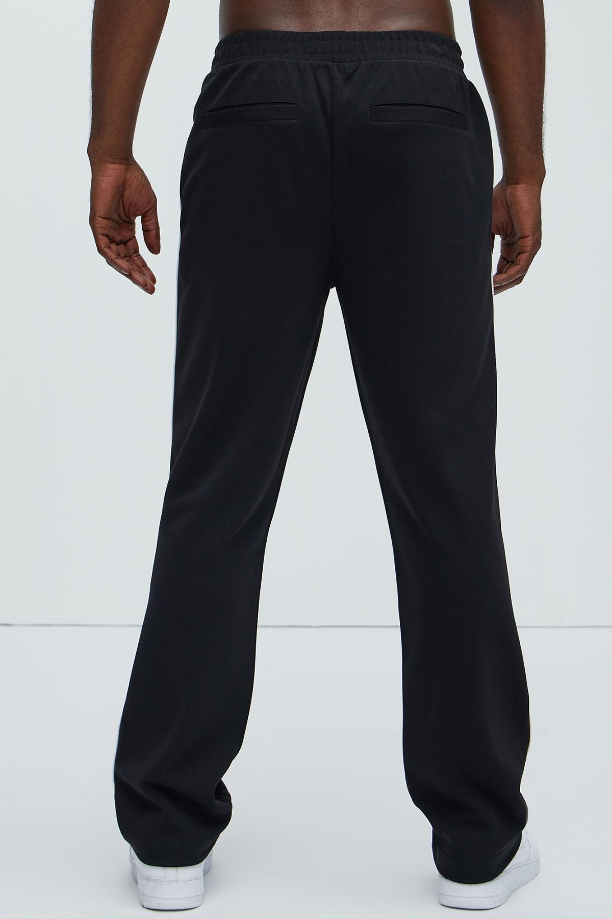 Terry Relaxed Trackpant - Black