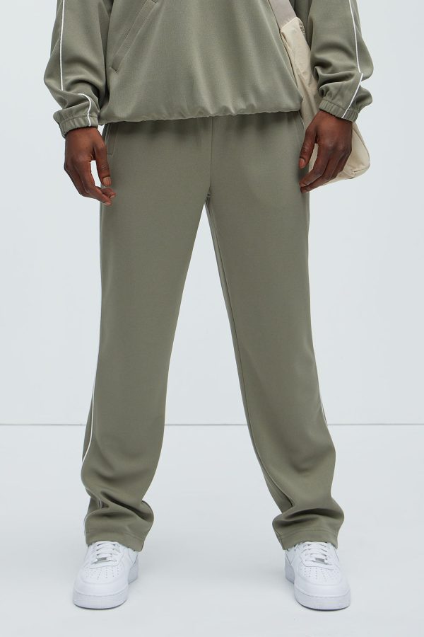 Terry Relaxed Trackpant - Olive