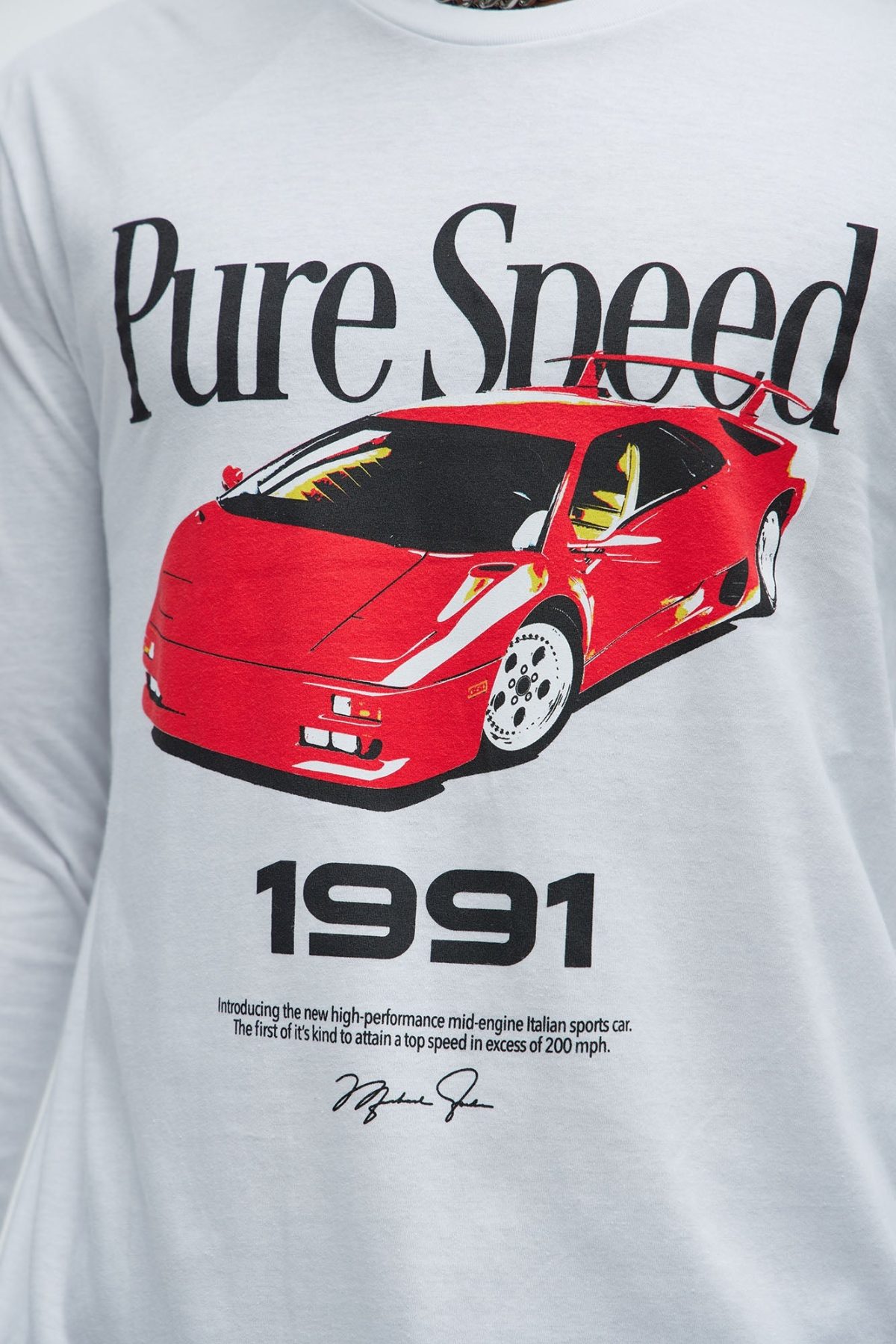 Pure Speed Long Sleeve Tee - White