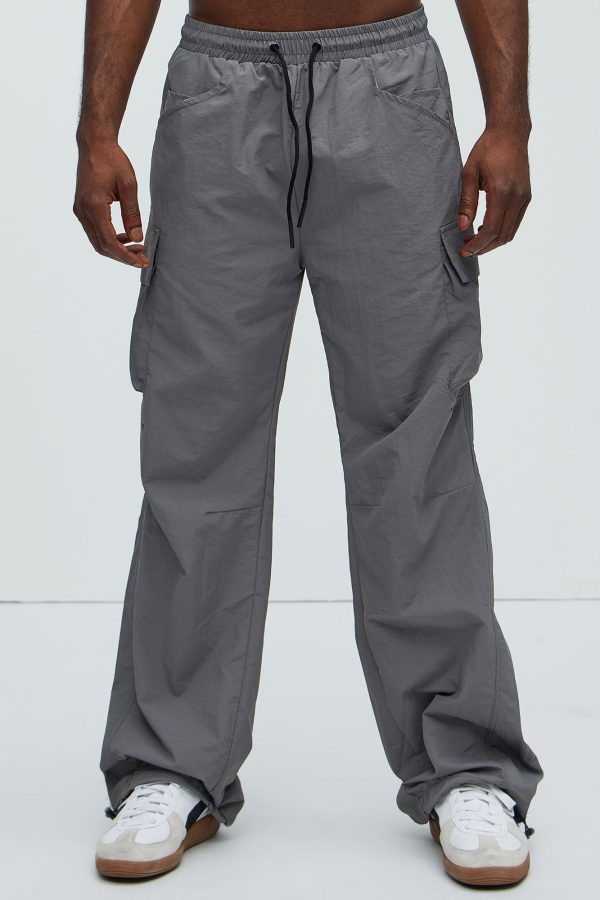 About My Perspective Nylon Pants - Grey