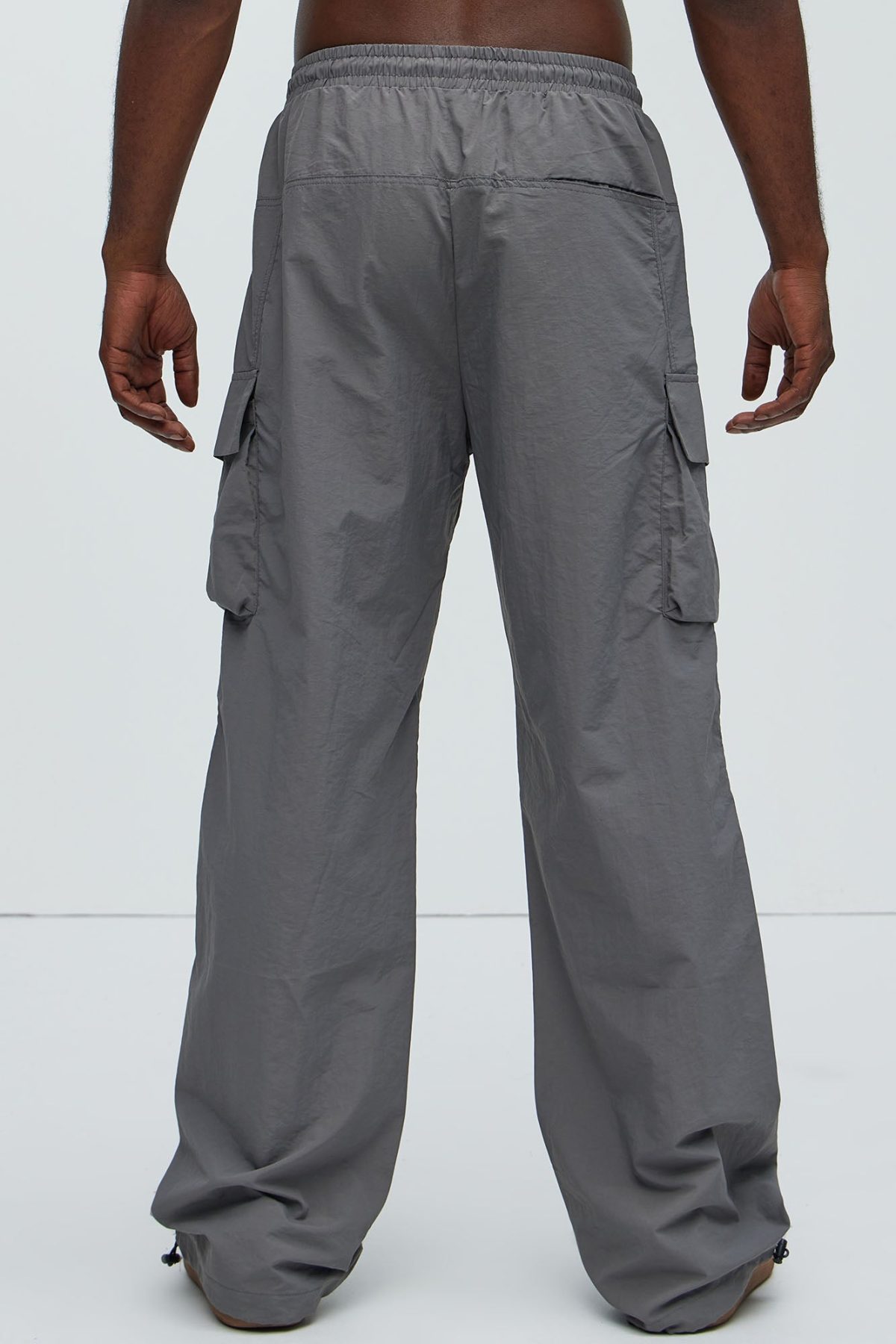 About My Perspective Nylon Pants - Grey