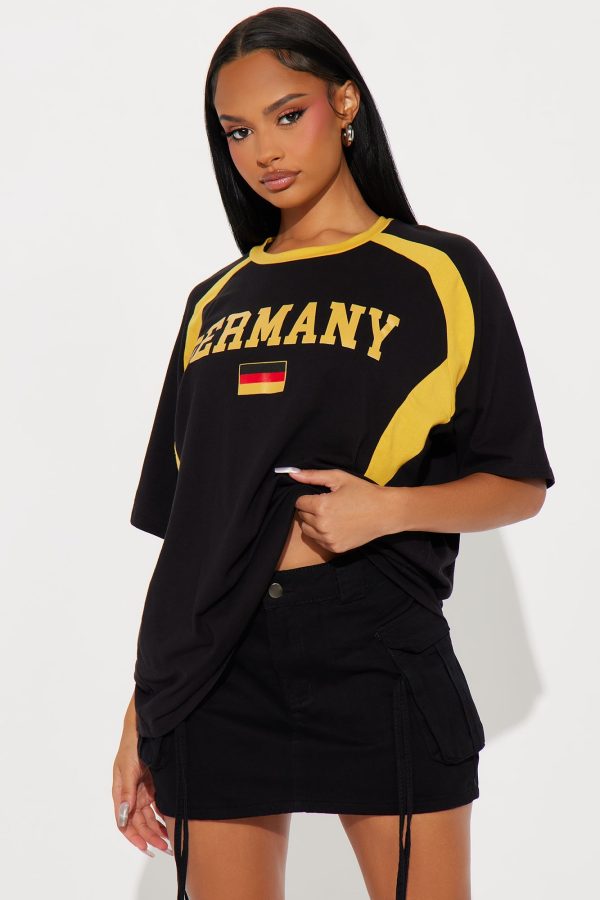 Germany Oversized Tee - Black