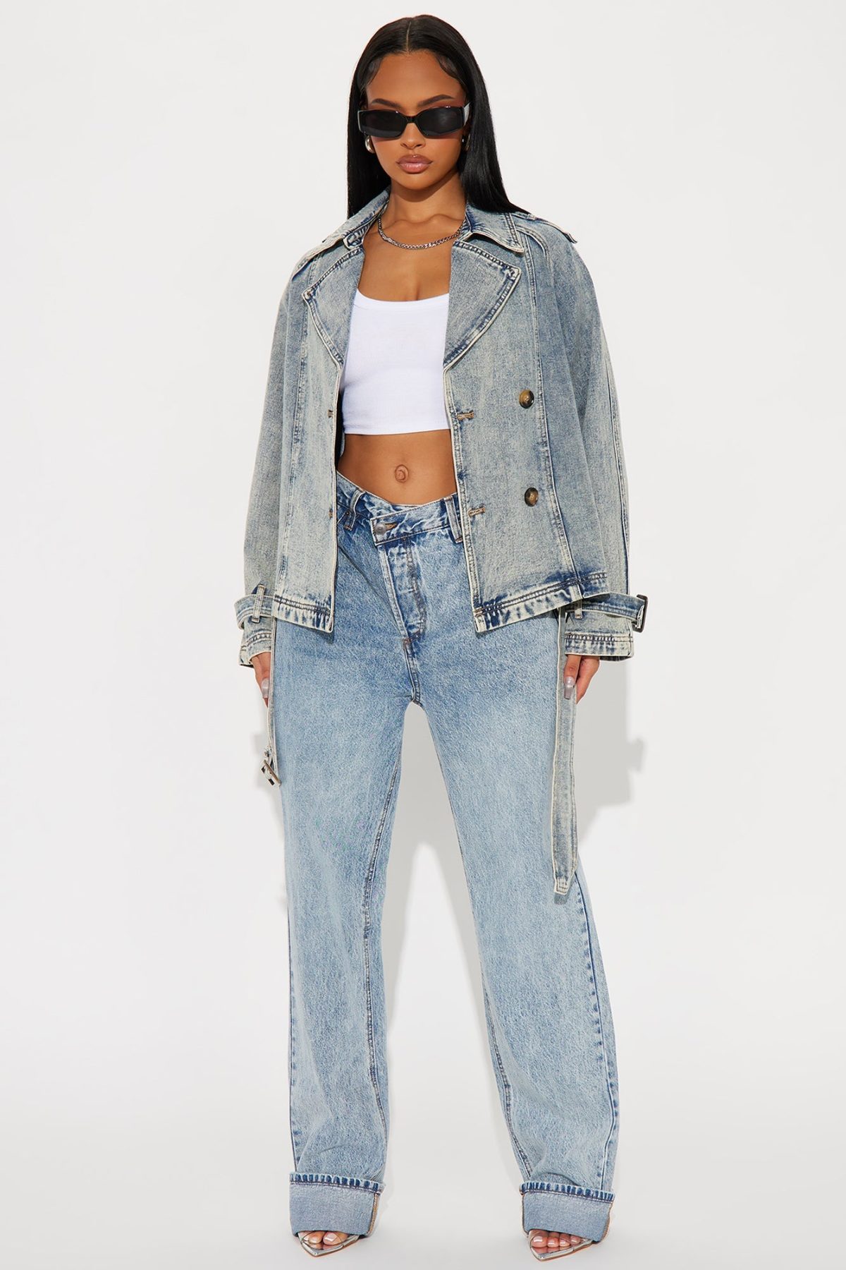 All Around Town Denim Coat - Light Wash