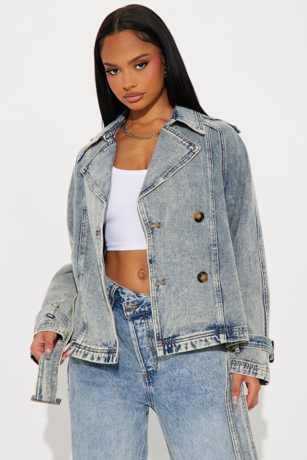 All Around Town Denim Coat - Light Wash