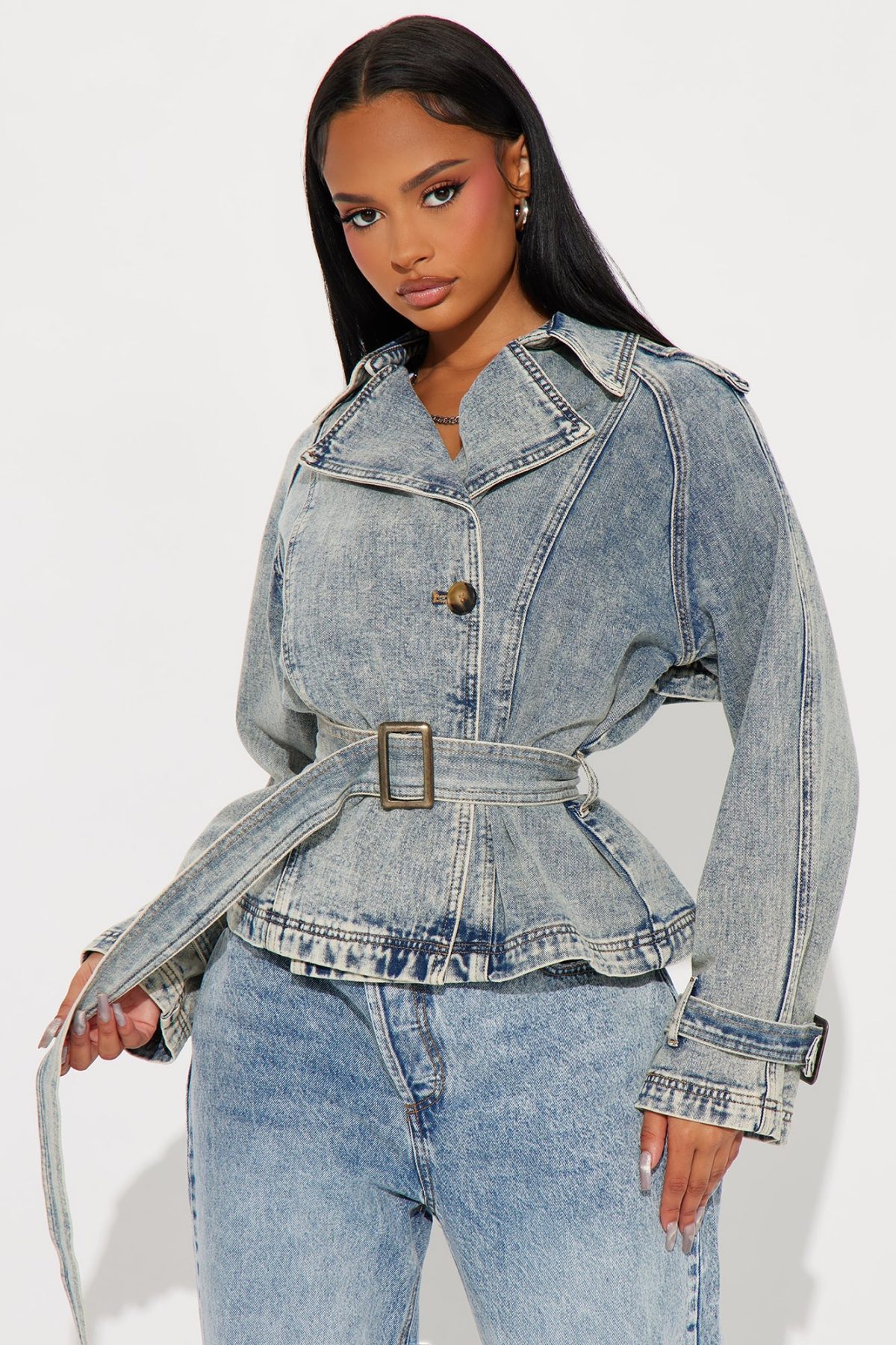 All Around Town Denim Coat - Light Wash