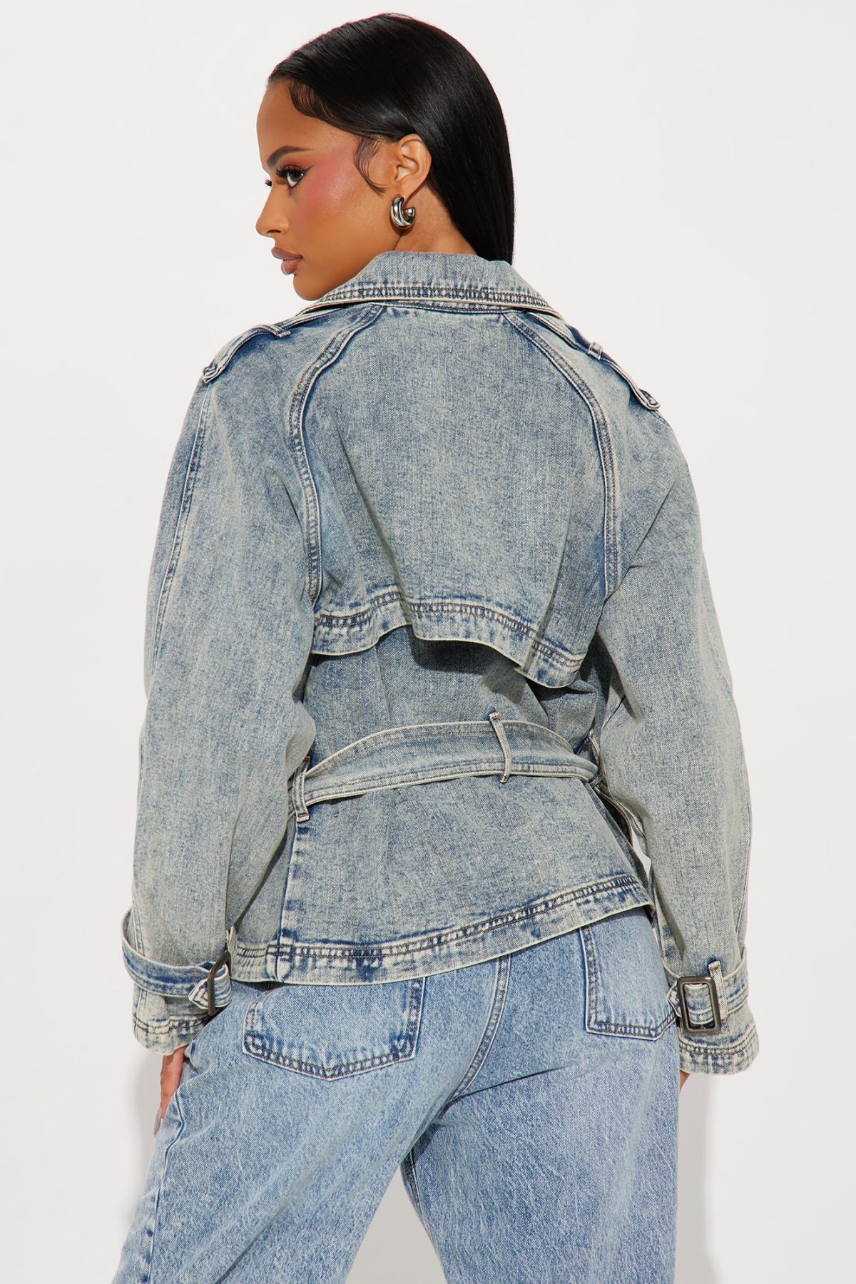 All Around Town Denim Coat - Light Wash