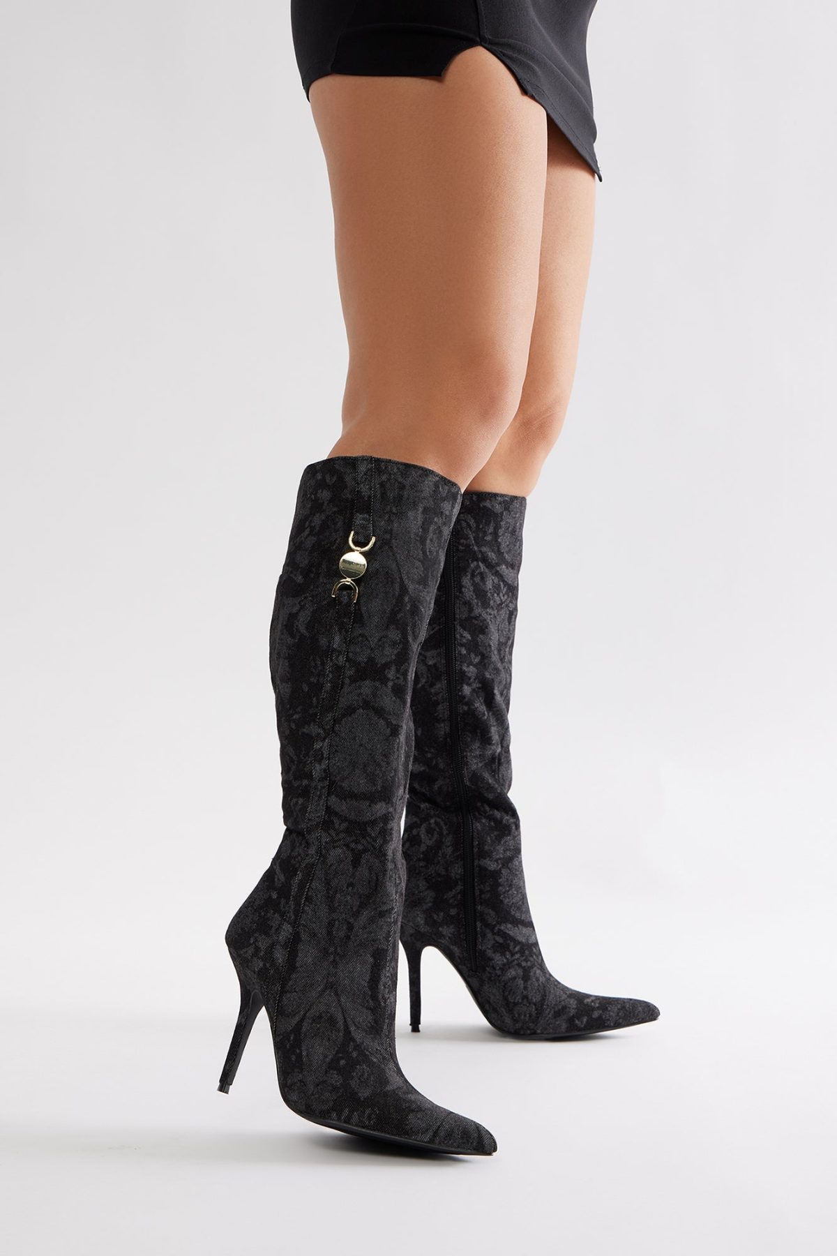 Camilla Knee High Boots - Black