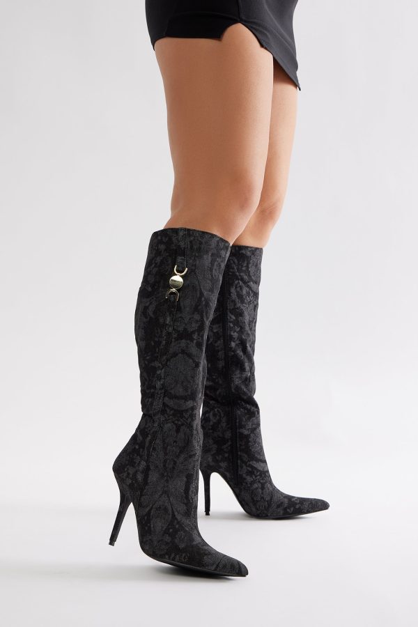 Camilla Knee High Boots - Black