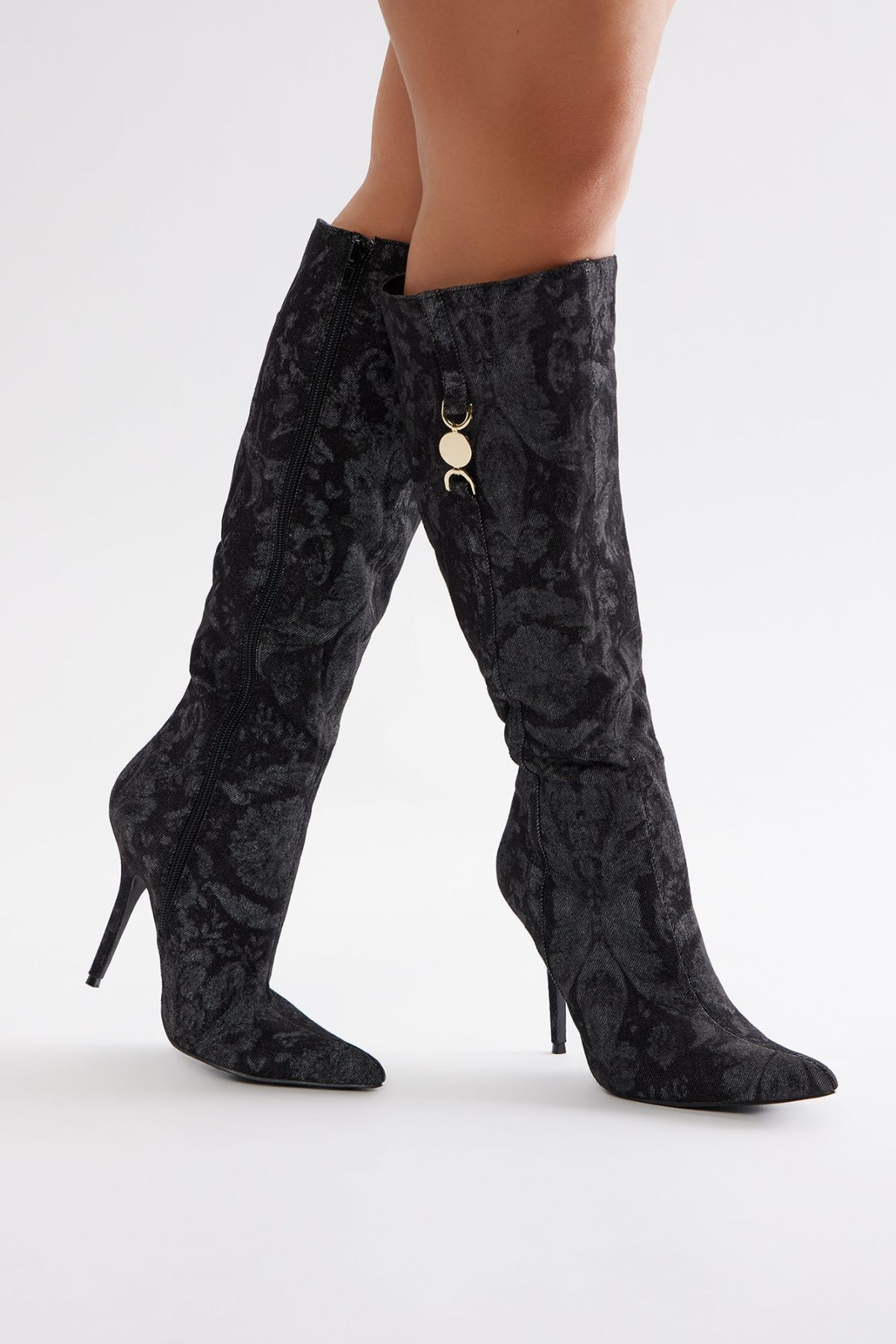 Camilla Knee High Boots - Black