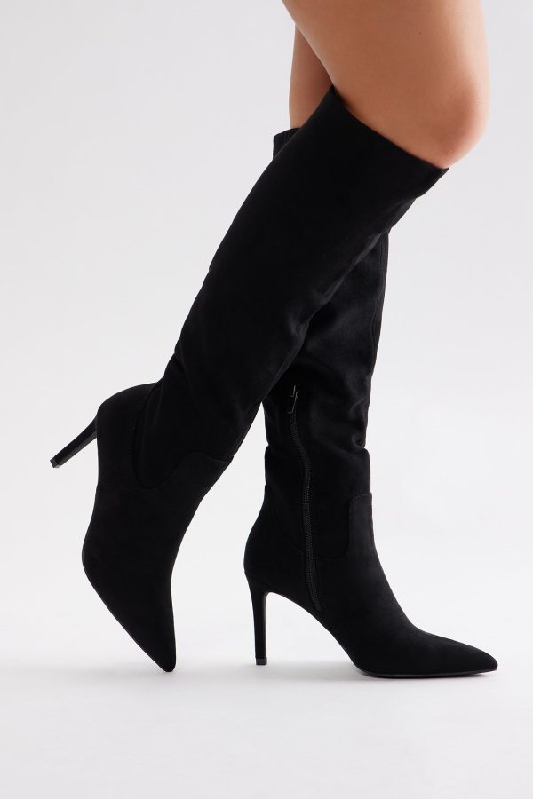 Vienna Knee High Boots - Black