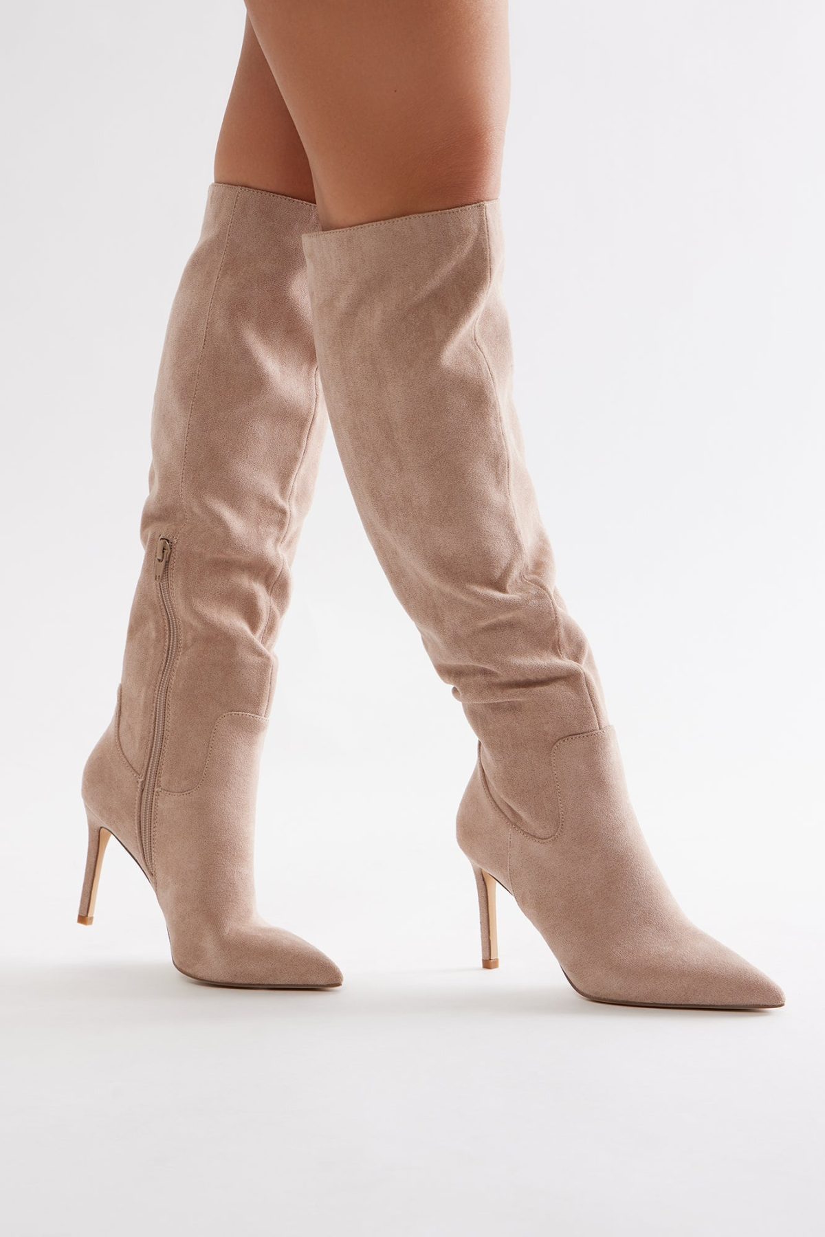 Vienna Knee High Boots - Tan