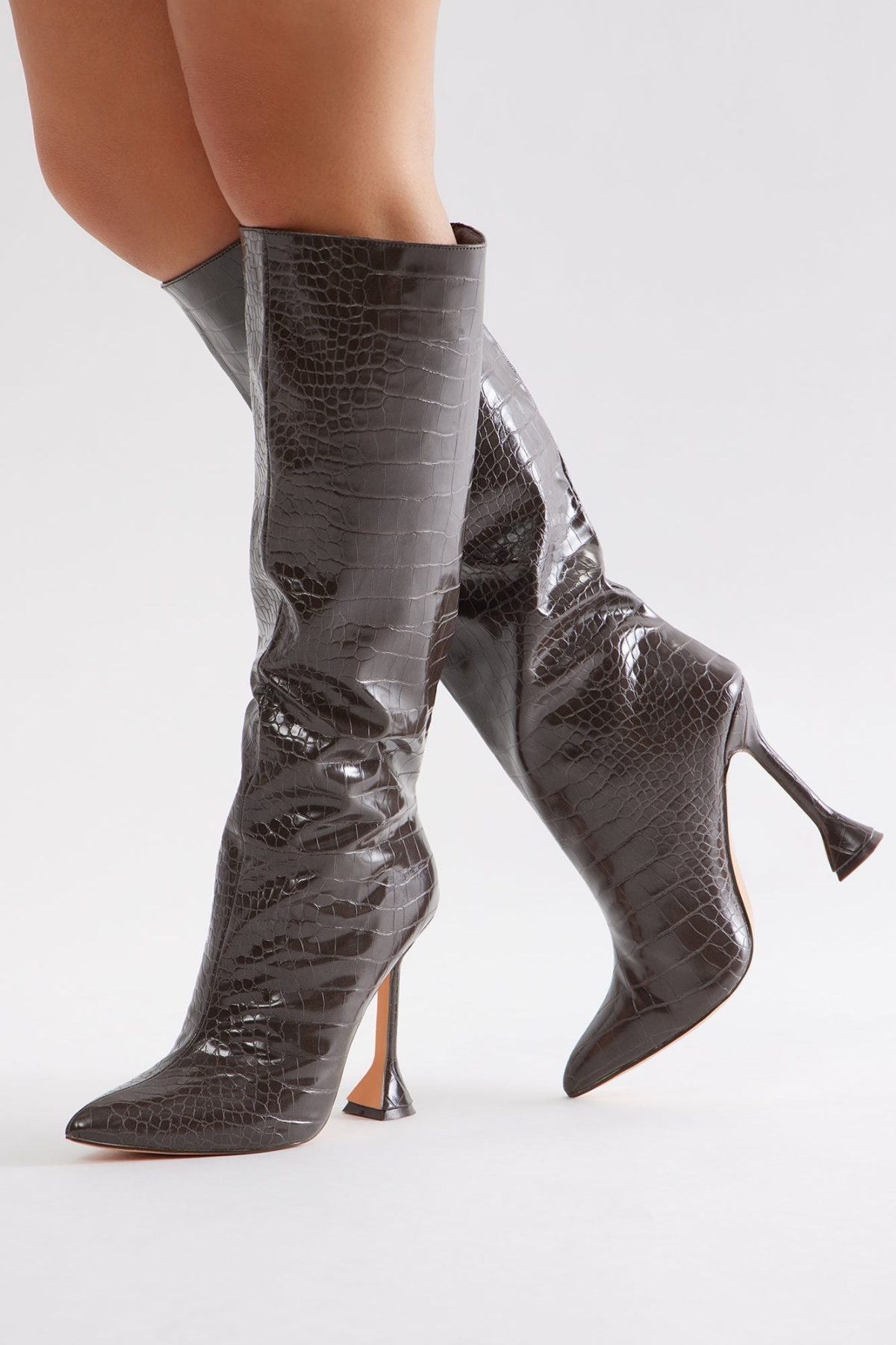 Wifey Type Knee High Boots - Chocolate