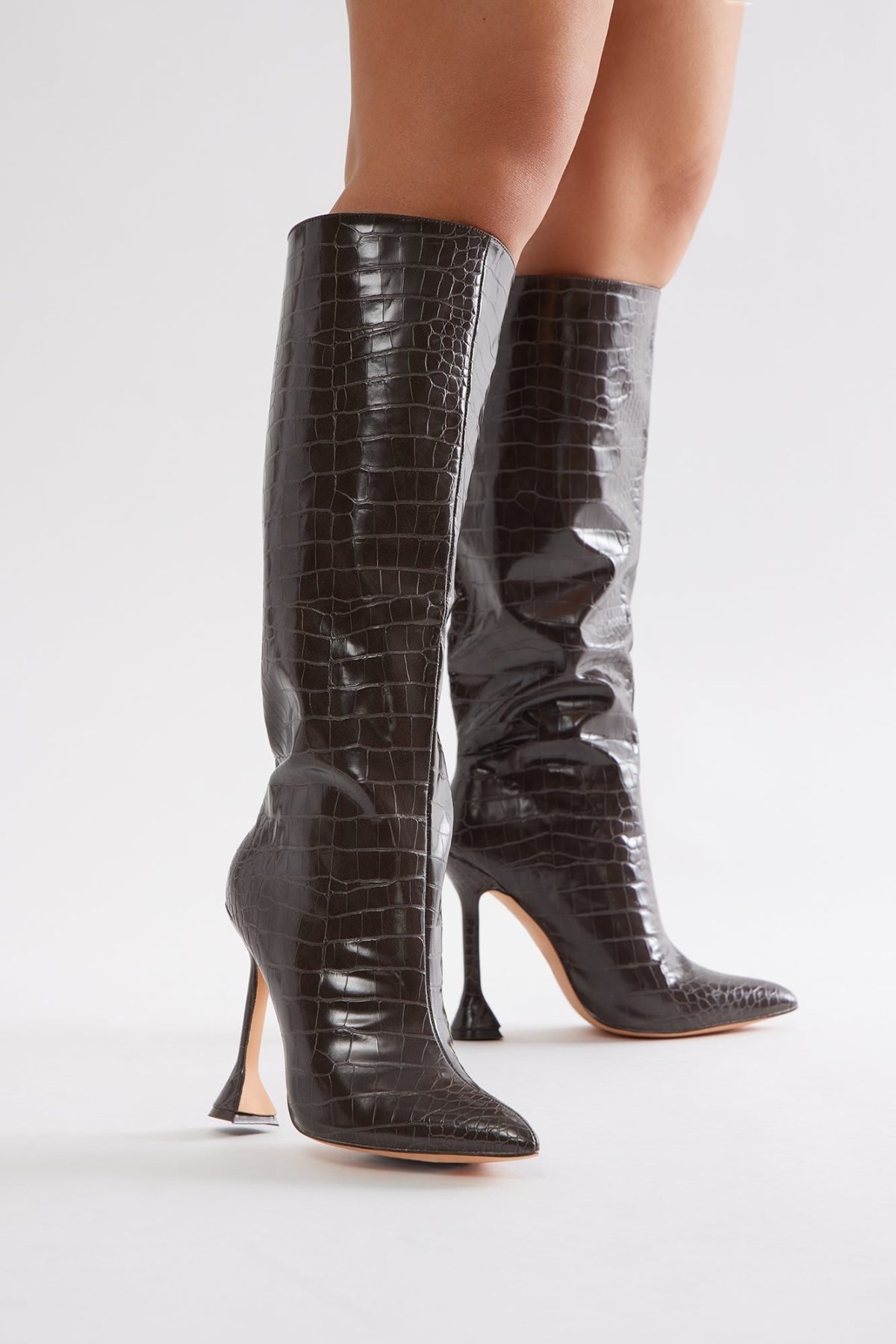 Wifey Type Knee High Boots - Chocolate