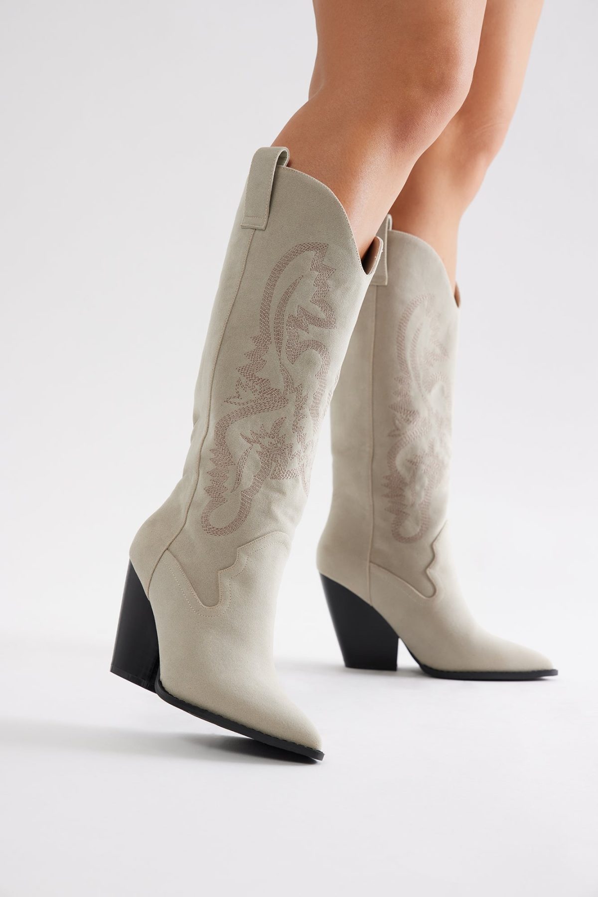 Texas Hold Em' Cowboy Boots - Taupe